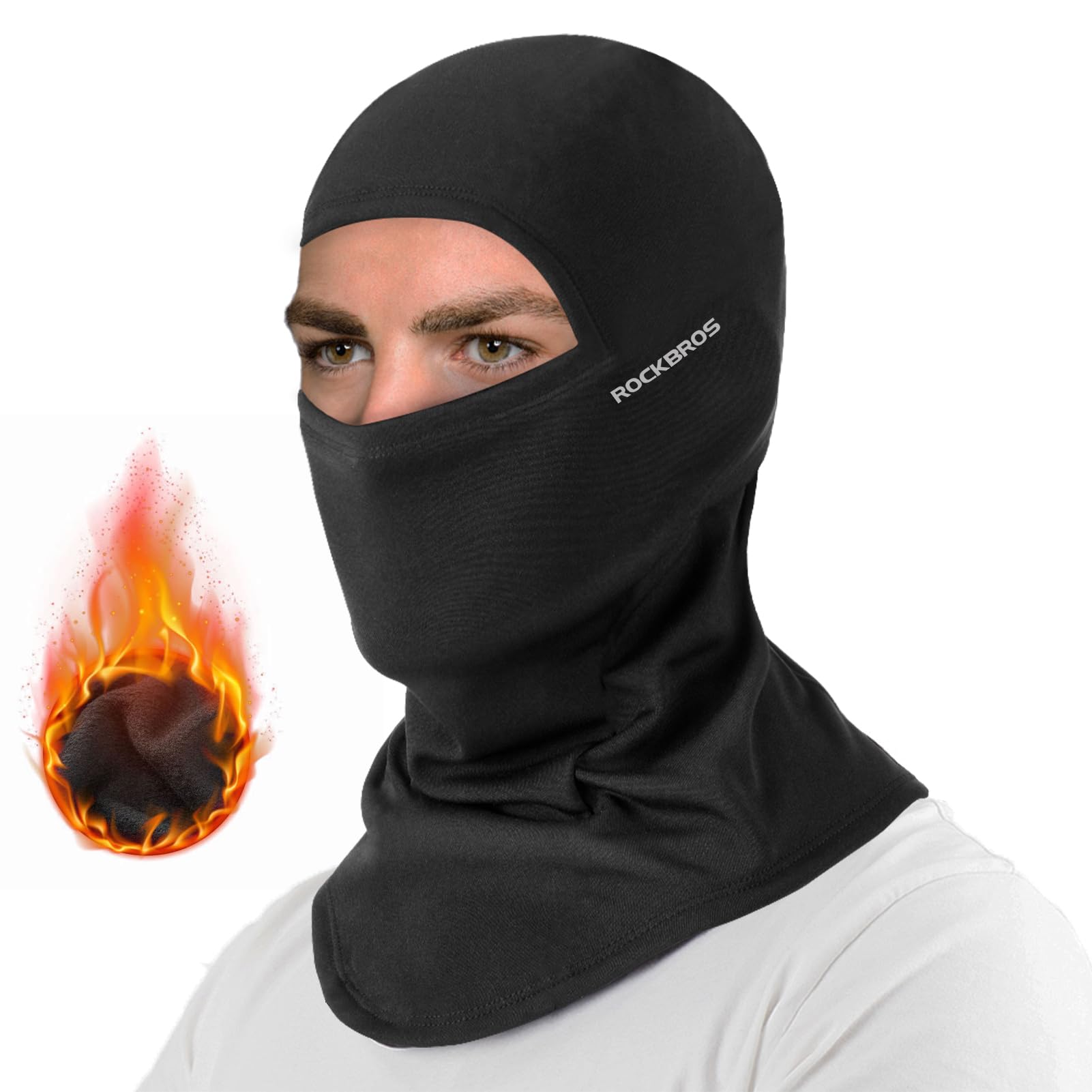 ROCKBROS Windproof Thermal Balaclava Ski Mask for Men & Women - Cold Weather Face Mask, Neck Warmer Hood for Cycling, Skiing, Snowboarding, Motorcycling & Outdoor Winter Sports