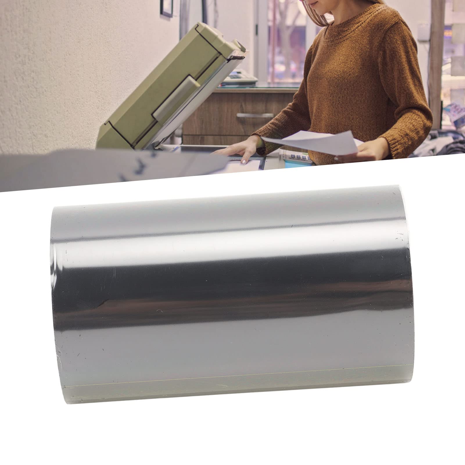 110mm x 300m Black Thermal Transfer Printer Ribbon - High-Quality Wear-Resistant Barcode Ribbon for Coder Printer Machines | Ideal for Industrial Labeling & Packaging Applications