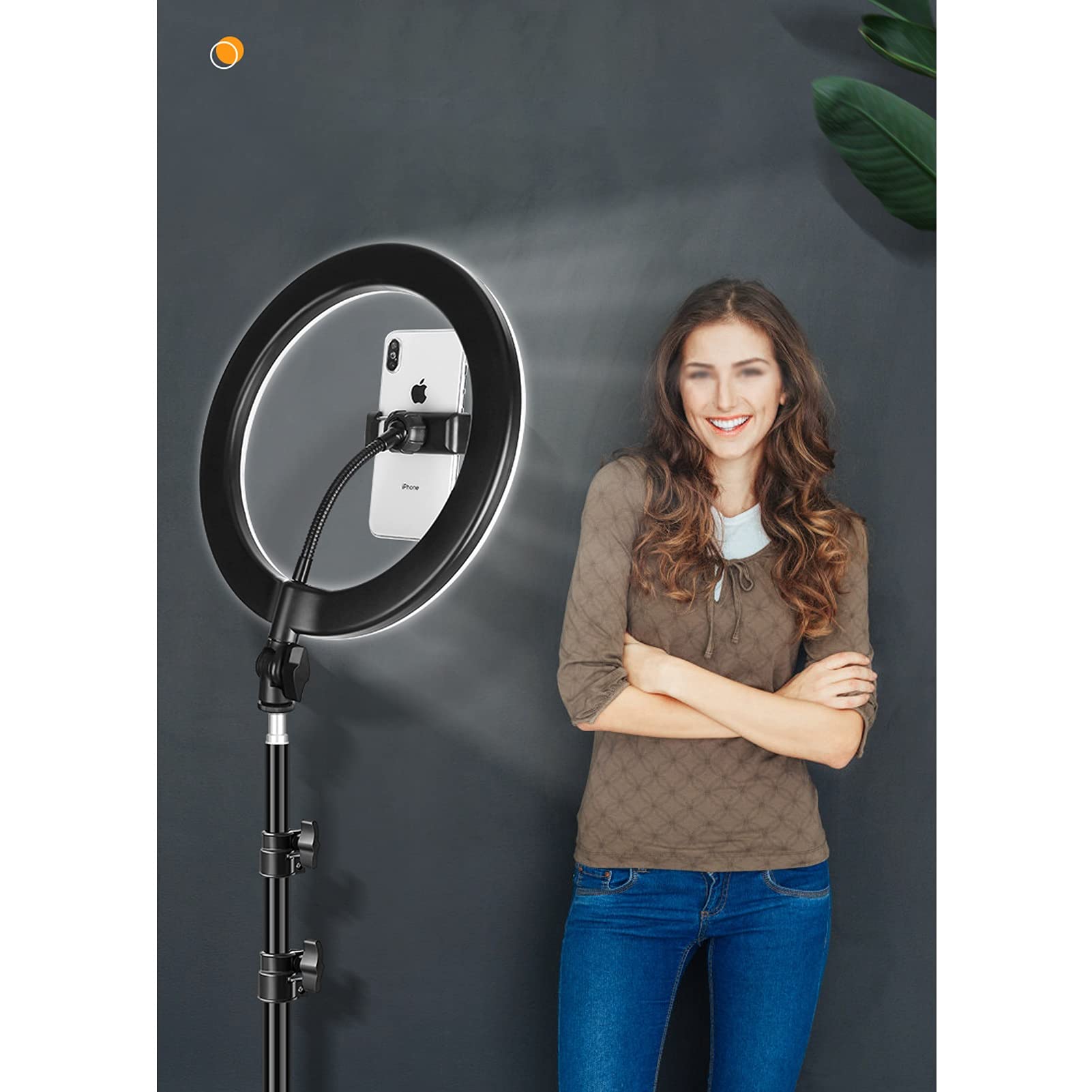 Professional LED Ring Light Phone Holder with Adjustable Height - Perfect for Makeup, Selfies, Photography & Live Streaming (26cm/32cm Light Options) - Ideal for YouTube, TikTok & Instagram Content Creation