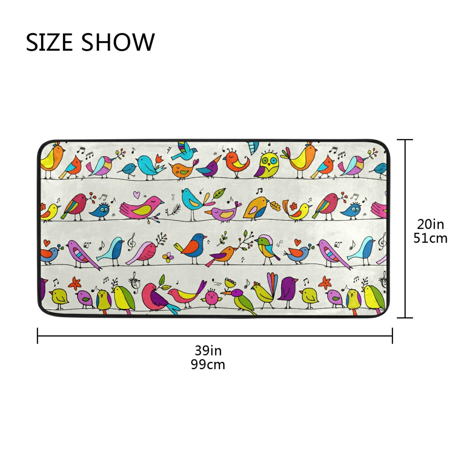 **Premium Bird Design Kitchen Mat - 39