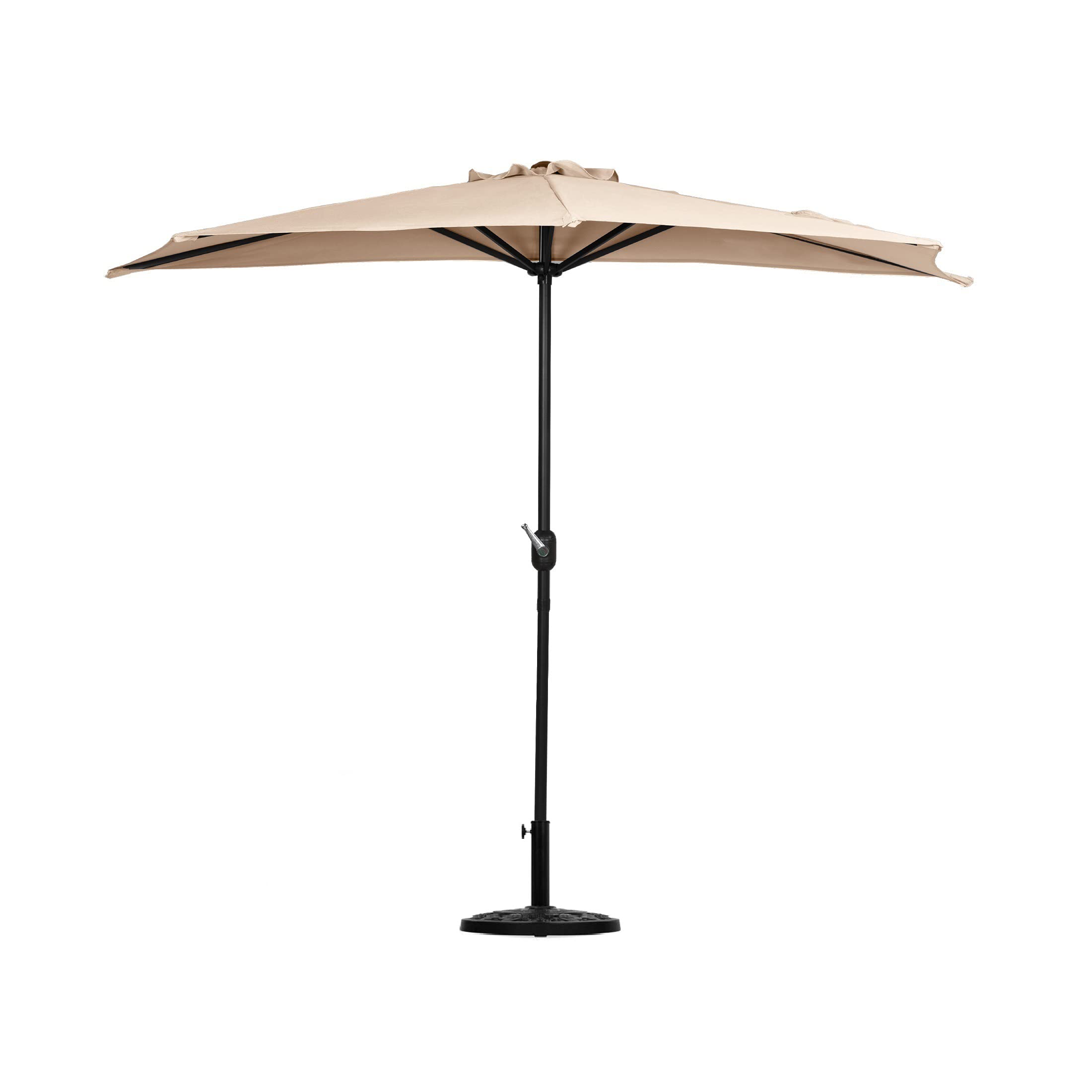 WestinTrends Lanai 9 Ft Outdoor Patio Half Umbrella - Sun Shade for Poolside, Beach, Backyard & Garden - Waterproof & UV Protection Canopy
