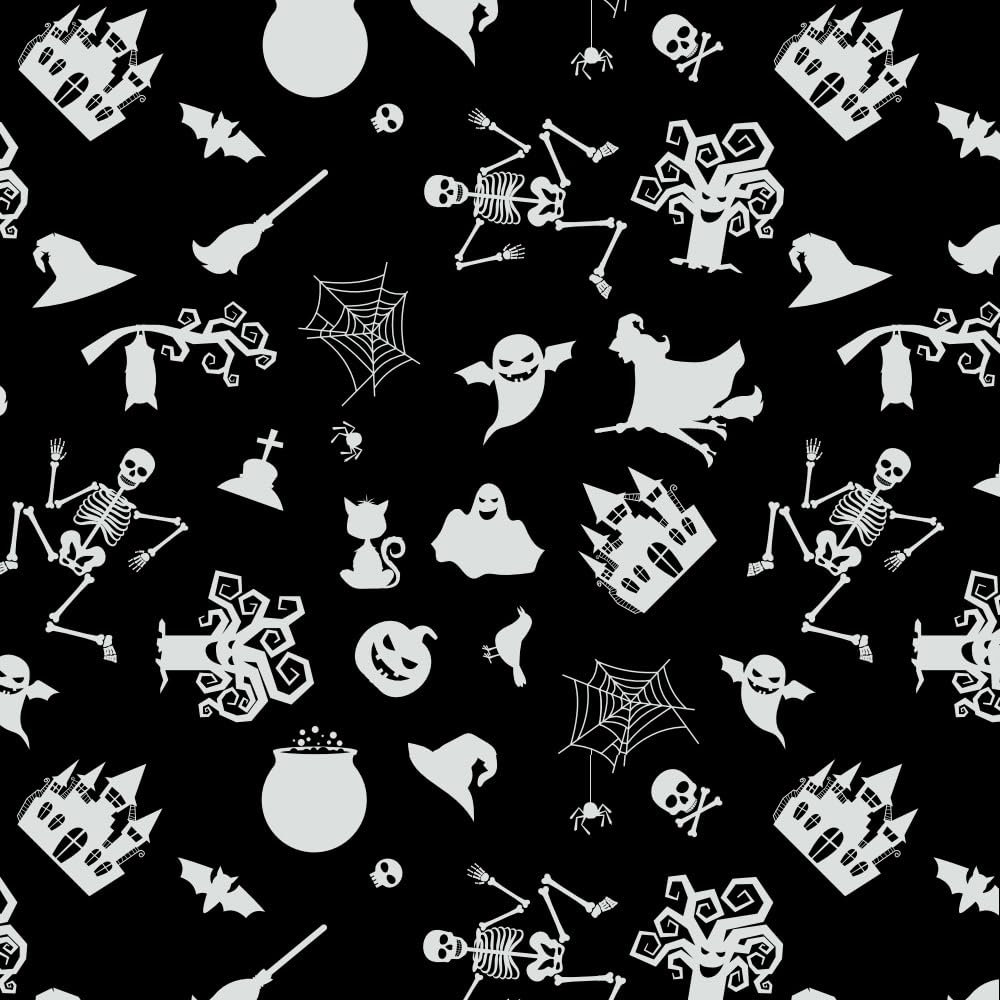JUTTIRA Halloween Tissue Paper - Black & White Decorative Paper for Party Decorations, Gift Wrapping, and DIY Crafts | Perfect for Halloween, Home, and Office Decor