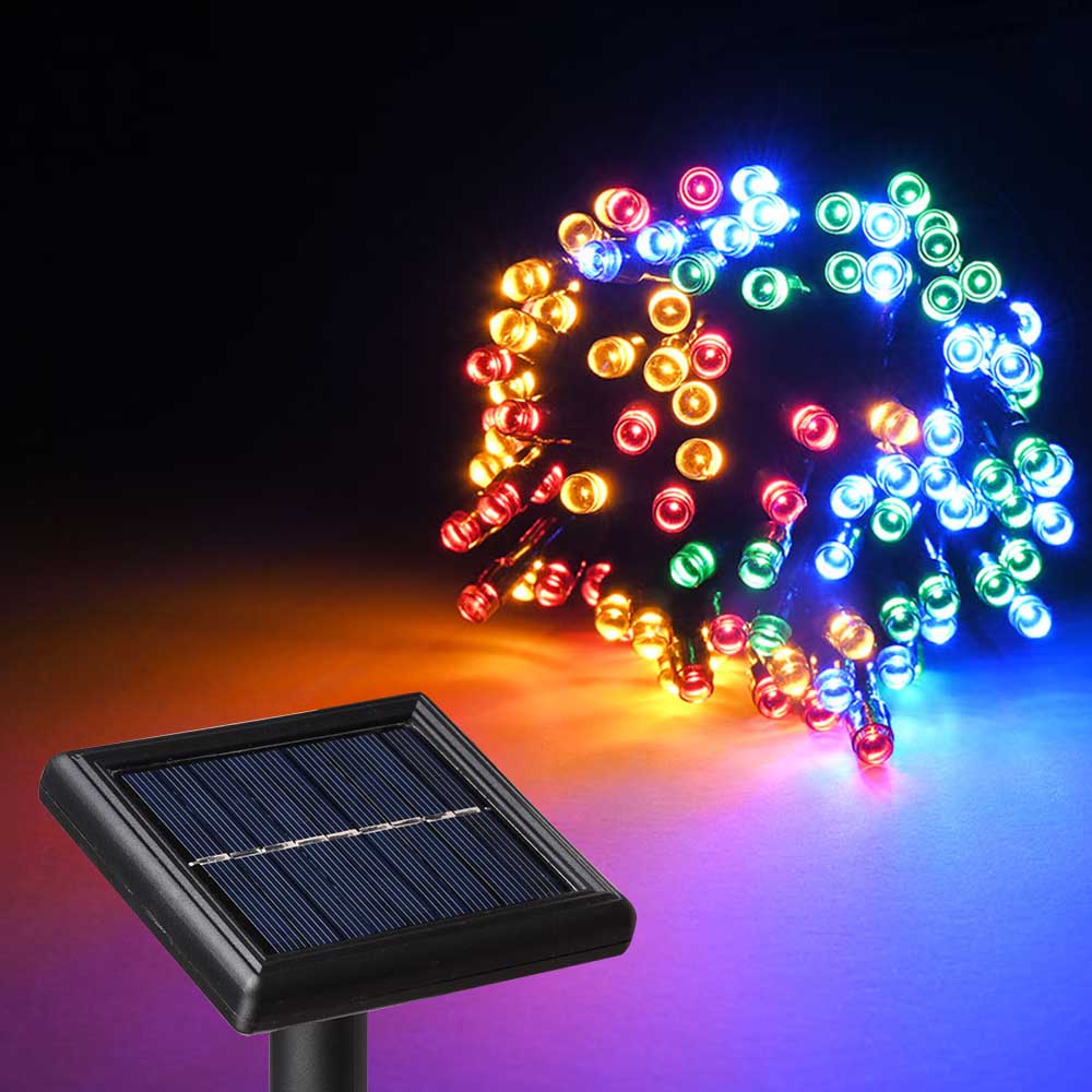 TheLAShop 37ft Solar String Lights Outdoor Waterproof - Weatherproof Fairy Lights for Garden, Patio, Backyard, and Wedding Decorations