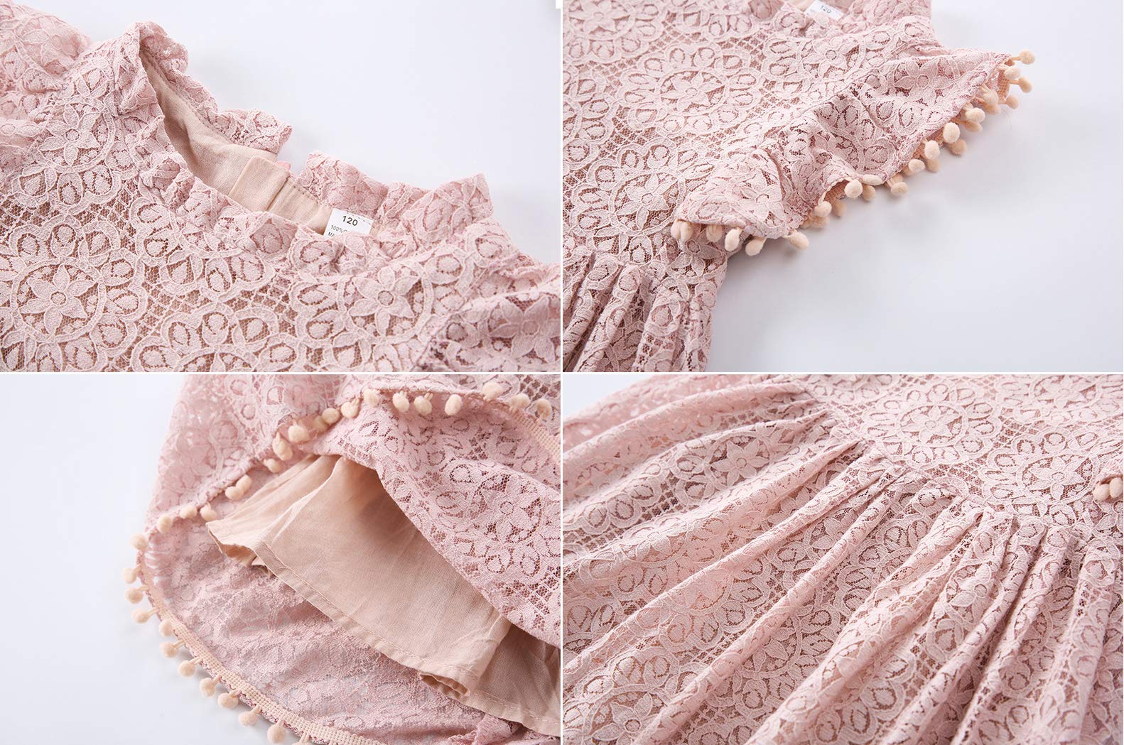 Elegant Lace Baby Girl Dress - Sleeveless Princess Party Dress with Hollow Out Design for Summer | Perfect for Birthday Parties, Photoshoots & Special Occasions