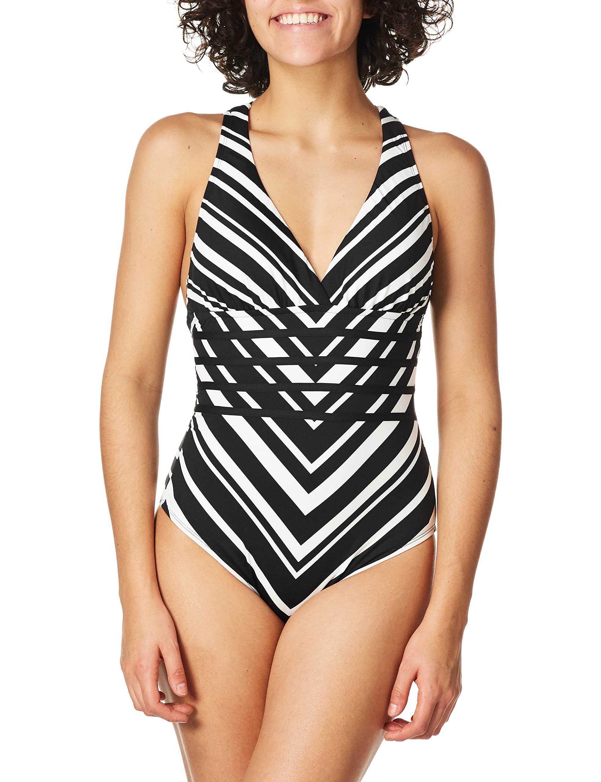 Multi Strap Cross Back One Piece Swimsuit for Women - Sexy High Cut Bathing Suit with Adjustable Straps - Perfect for Beach, Pool, Vacation & Summer Swimwear