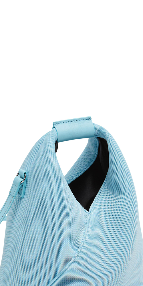 Japanese Mesh Crossbody Bag for Women - Lightweight Breathable Blue Shoulder Purse - Perfect for Travel, Shopping & Everyday Use