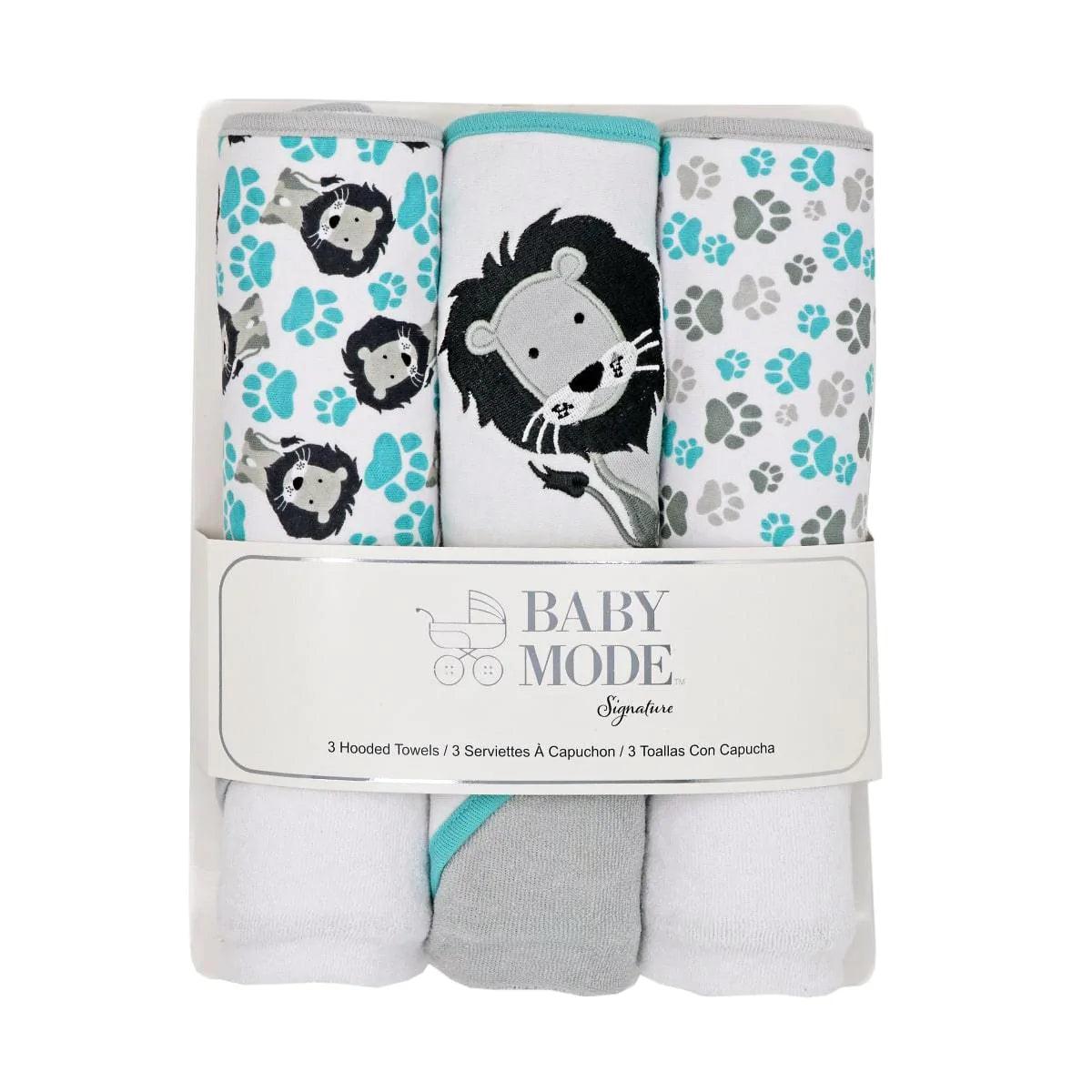 Soft Baby Hooded Towel Set - 3 Pack Assorted Colors | Absorbent & Gentle for Newborns, Infants & Toddlers | Perfect for Bath Time, Swimming & Beach Outings