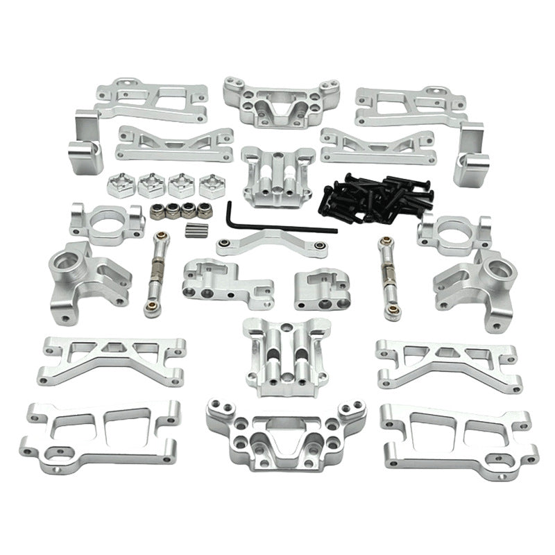 UDIRC 1/16 GR M16 RC Car Metal Upgrade Kit - Heavy Duty Arms & Front/Rear Suspension Cups for Off-Road Racing & Crawling - Compatible with Traxxas, Redcat, HSP Models - Perfect for RC Car Enthusiasts & Competitive Racing