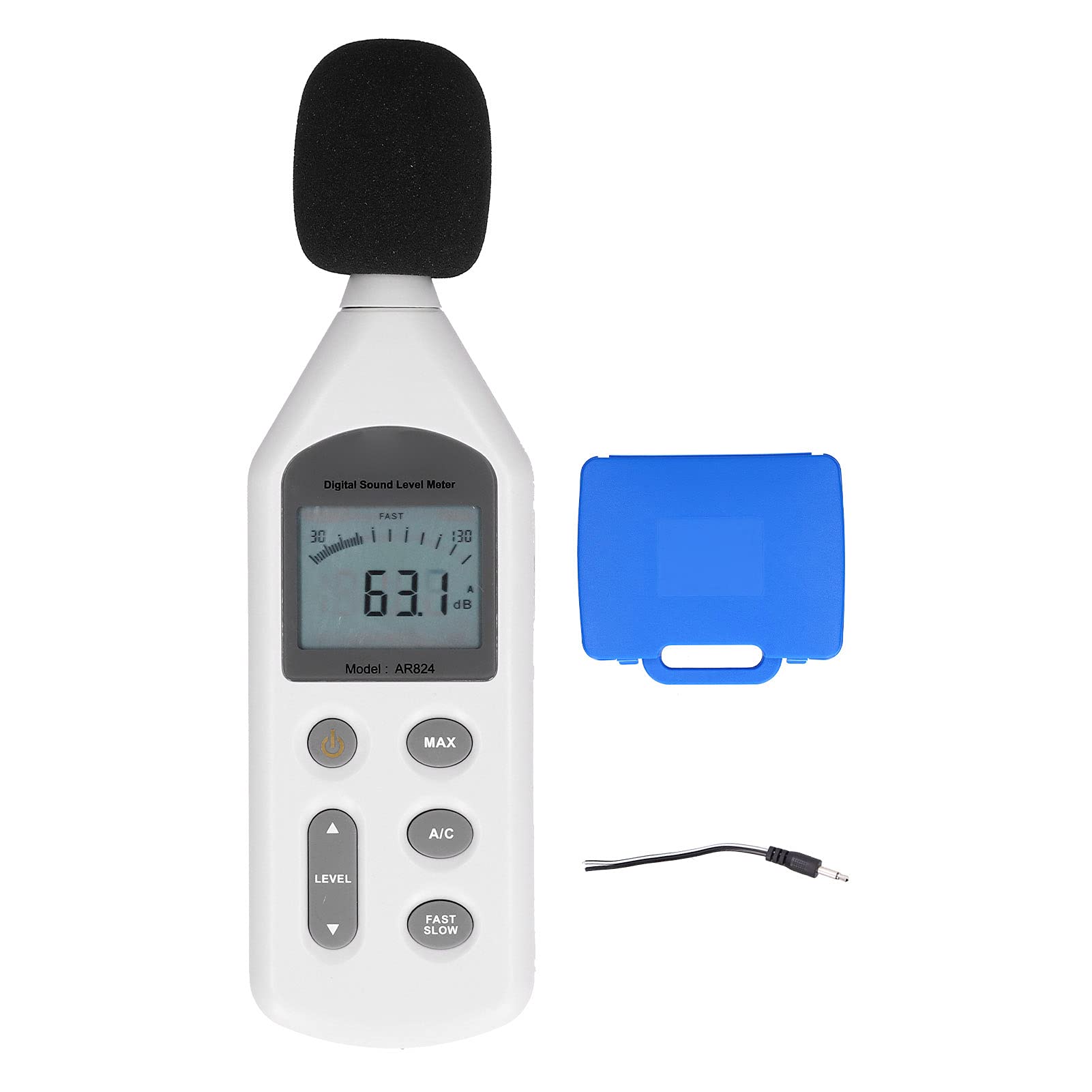Digital Sound Level Meter - Handheld Noise Decibel Tester with LCD Display | Accurate dB Measurement for Indoor/Outdoor Use | Perfect for Home, Workplace, School & Industrial Noise Monitoring