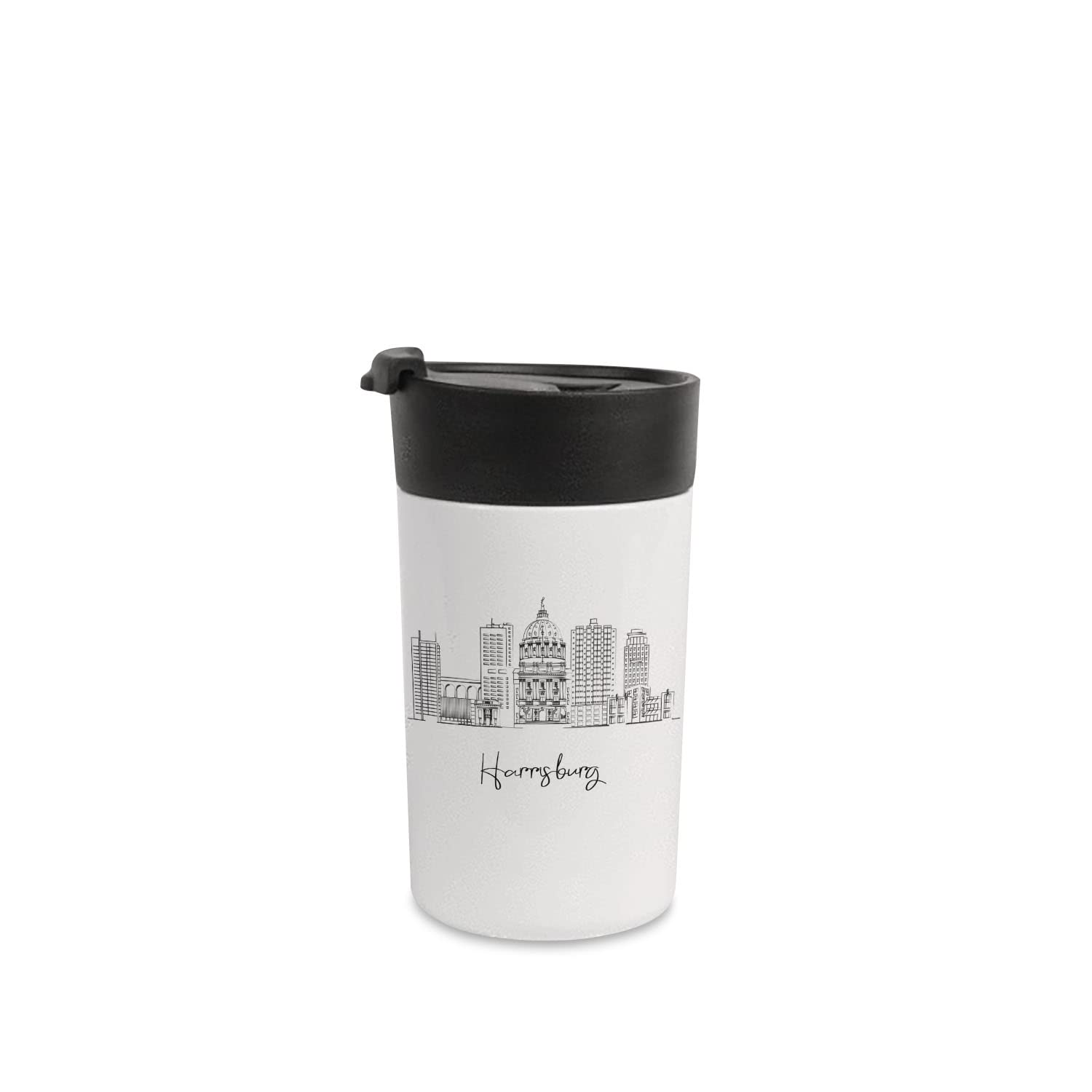 Harrisburg Pennsylvania Gifts & Souvenirs - 12oz Novelty Coffee Mug - Unique Graduation Gift for Him - Insulated Travel Tumbler - Best Long Distance & Student Gift - Perfect for College Dorms, Office Use & Daily Commute