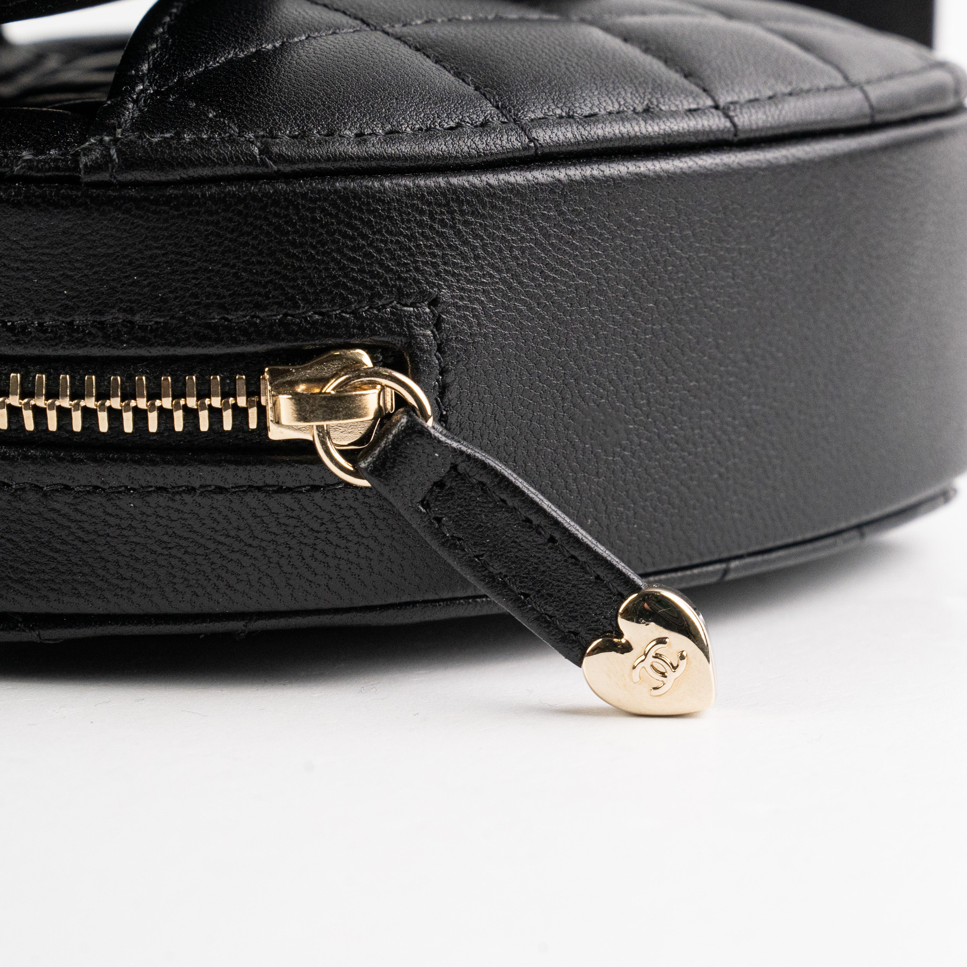Chanel Mini Heart Bag Black - Elegant Crossbody Purse for Women | Perfect for Date Night, Parties & Special Occasions