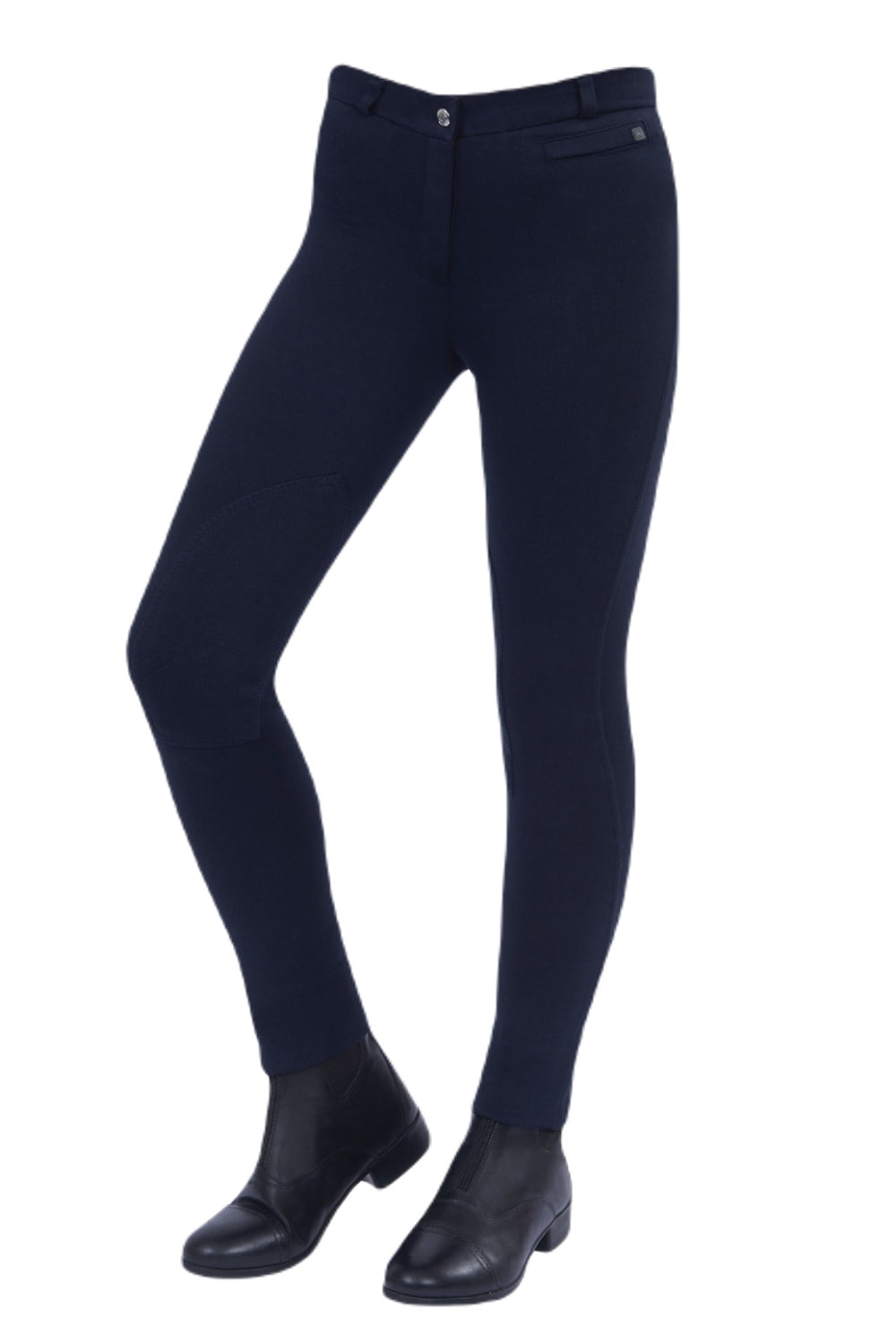 Dublin Children's SupaFit Zip-Up Knee Patch Jodhpurs - Equestrian Riding Breeches for Kids - Perfect for Horseback Riding, Show Jumping & Dressage