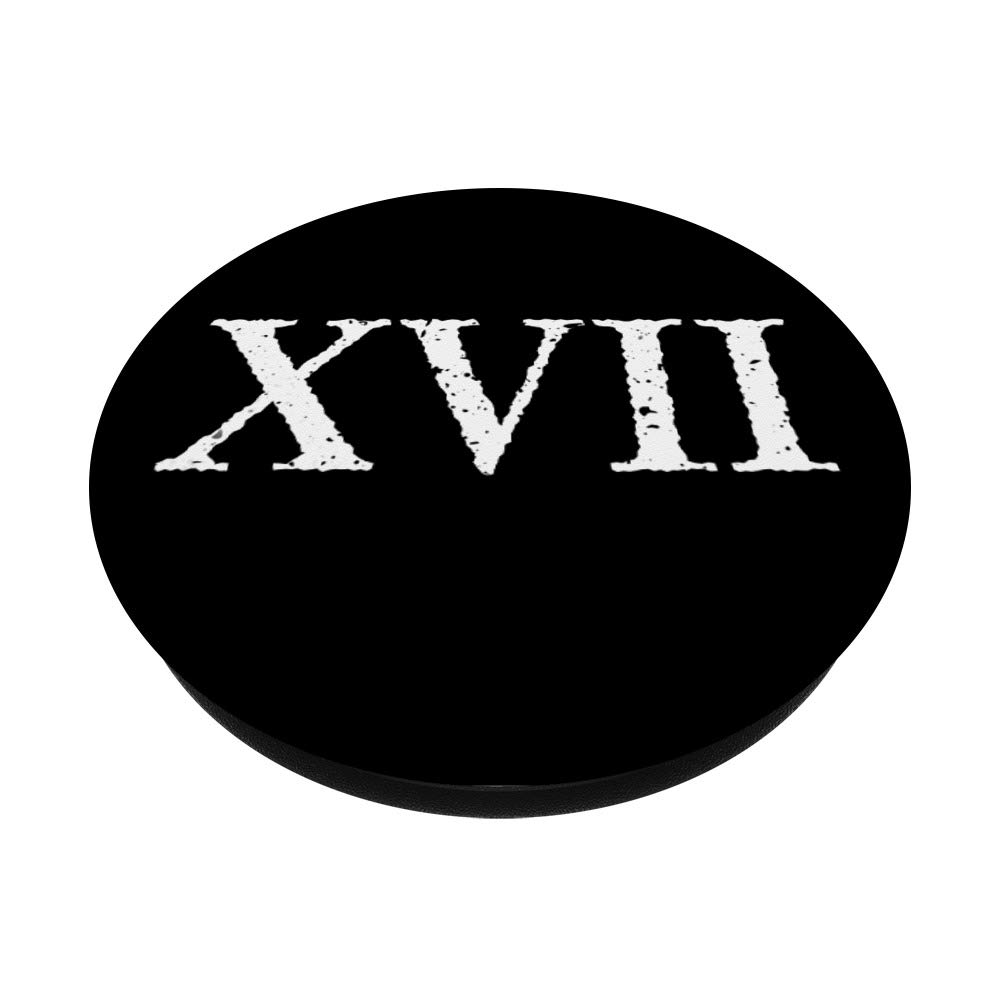 17 XVII ~ Seventeen PopSockets PopGrip: Swappable Phone Grip for iPhone, Samsung & Tablets - Perfect for Selfies, Gaming & Everyday Use