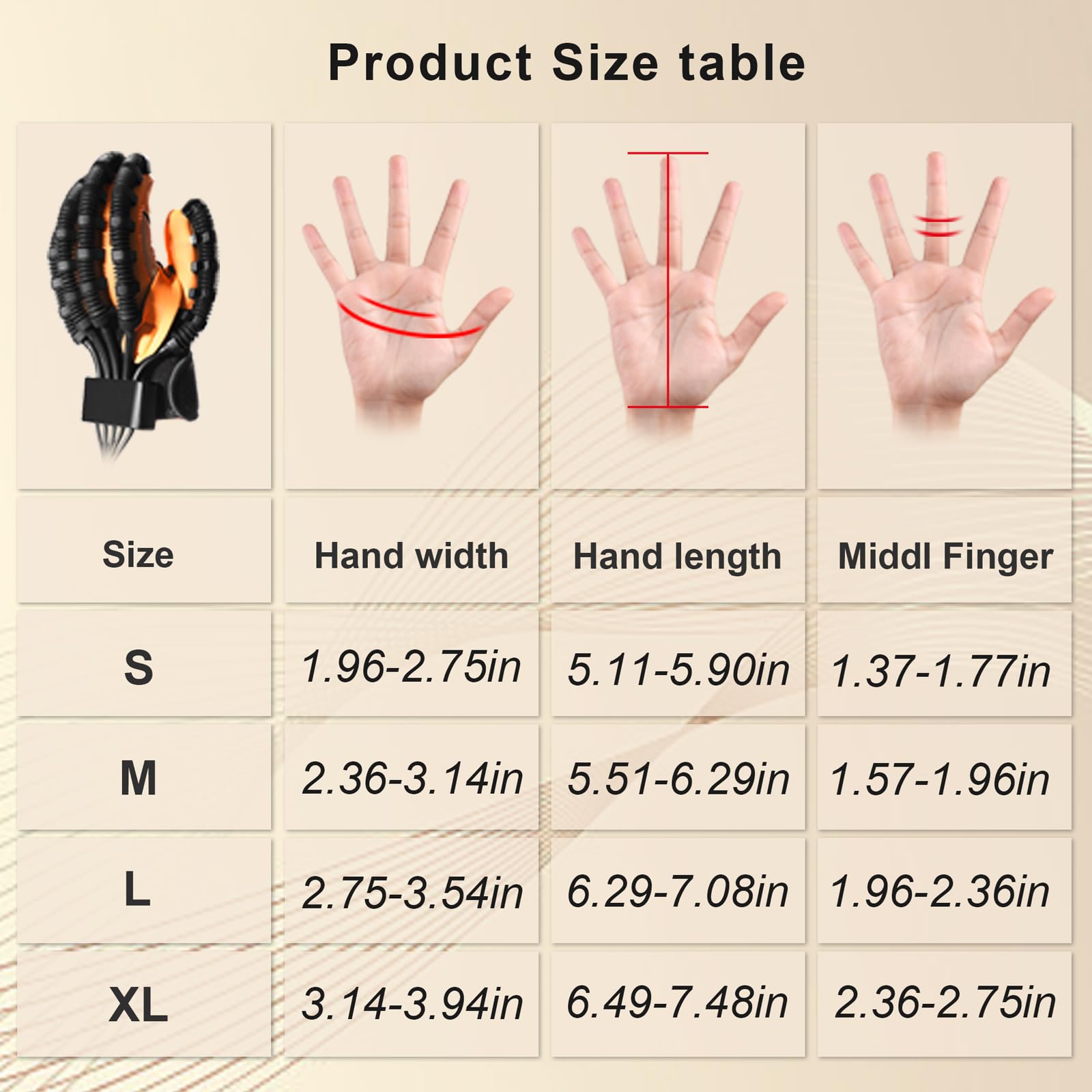 Upgraded Rehabilitation Robotic Glove for Stroke & Cerebral Palsy Recovery - Finger & Hand Exercise Equipment, Massager Machine & Orthosis Gloves - Physical Therapy Trainer for Hemiplegia Patients (Ideal for Home & Clinic Rehabilitation)
