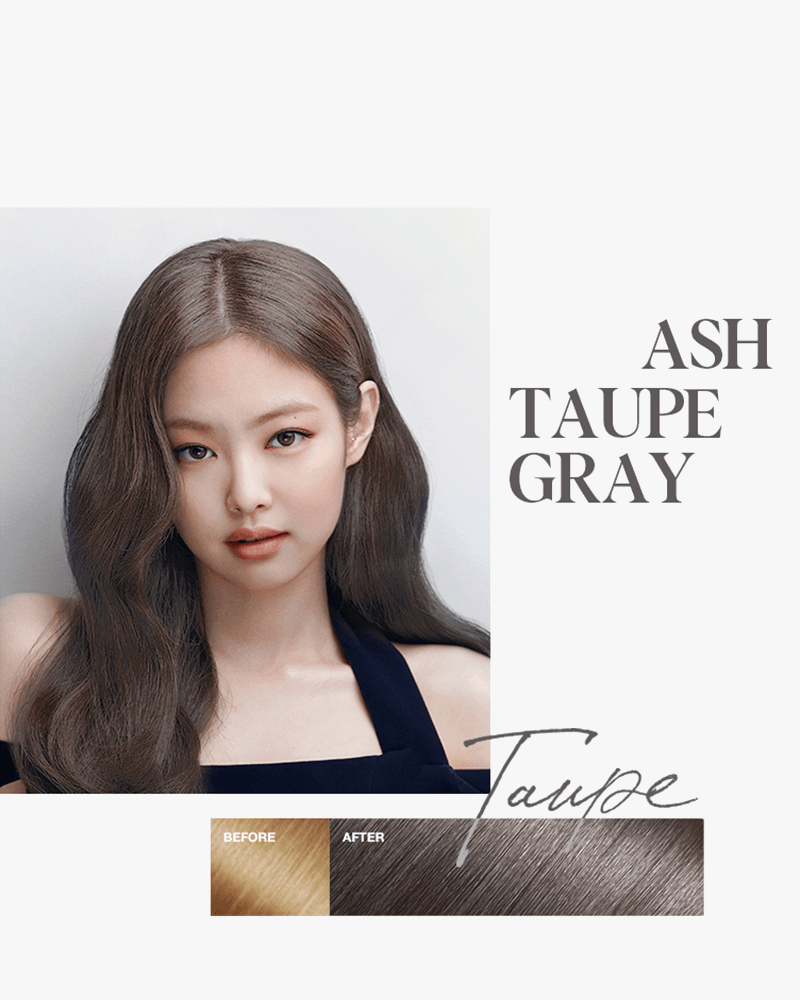 Mise en Scene Hello Bubble #7A Ash Taupe Gray Hair Dye - Long Lasting Semi-Permanent Hair Color for Women & Men - Perfect for Home Use, Salon Styling, and Special Occasions