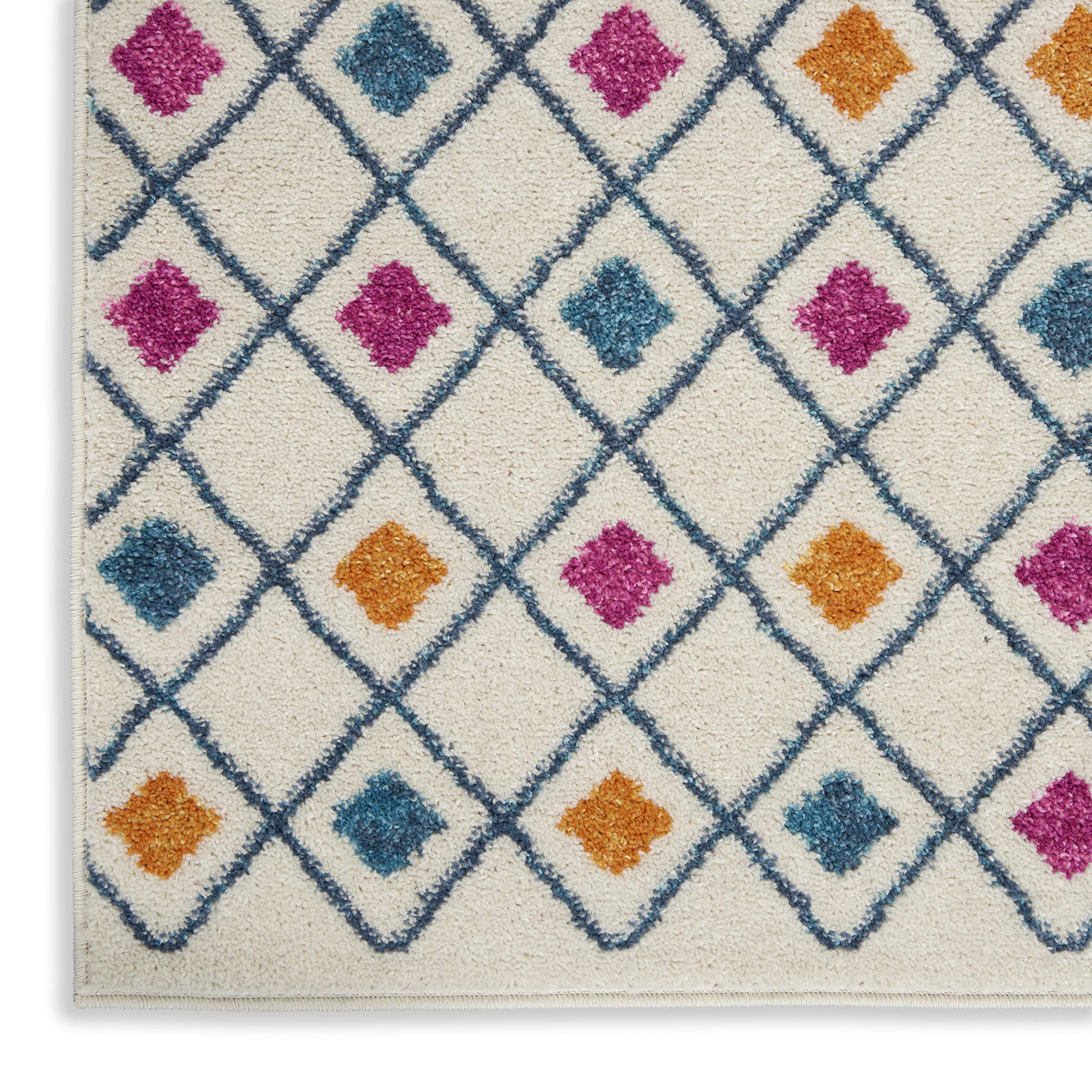 Nourison Passion Bohemian Ivory/Multi 5'3