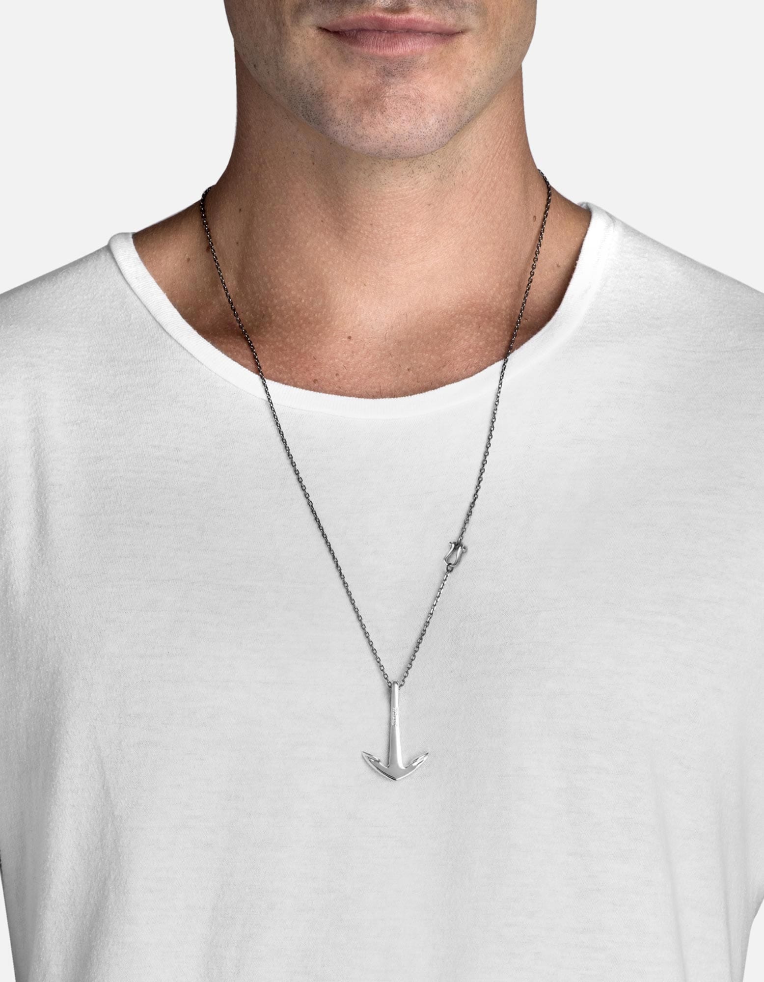 Elegant Silver Anchor Necklace for Women - Minimalist Nautical Jewelry Gift for Her - Perfect for Beach Weddings, Summer Outfits & Layering