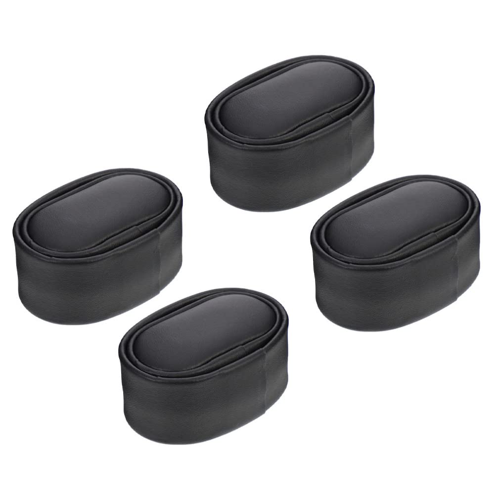iBasenice 4-Piece PU Leather Watch Pillows - Small Bracelet & Automatic Watch Winder Pillows for Jewelry Display, Watch Box Storage (Black) | Perfect for Watch Collectors, Jewelry Organizers & Luxury Watch Storage Cases