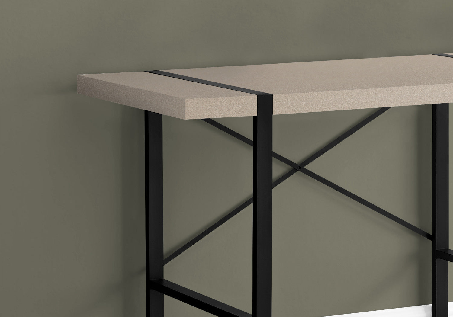 Dray Desk Light Taupe - Modern Home Office Desk for Small Spaces, Study & Work from Home - Perfect for Remote Work, Online Classes & Gaming Setup