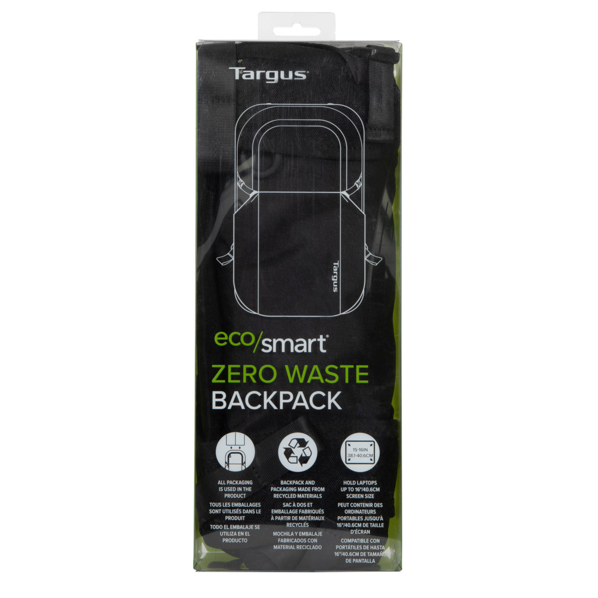 EcoSmart® Zero Waste Backpack for School & Travel - 15