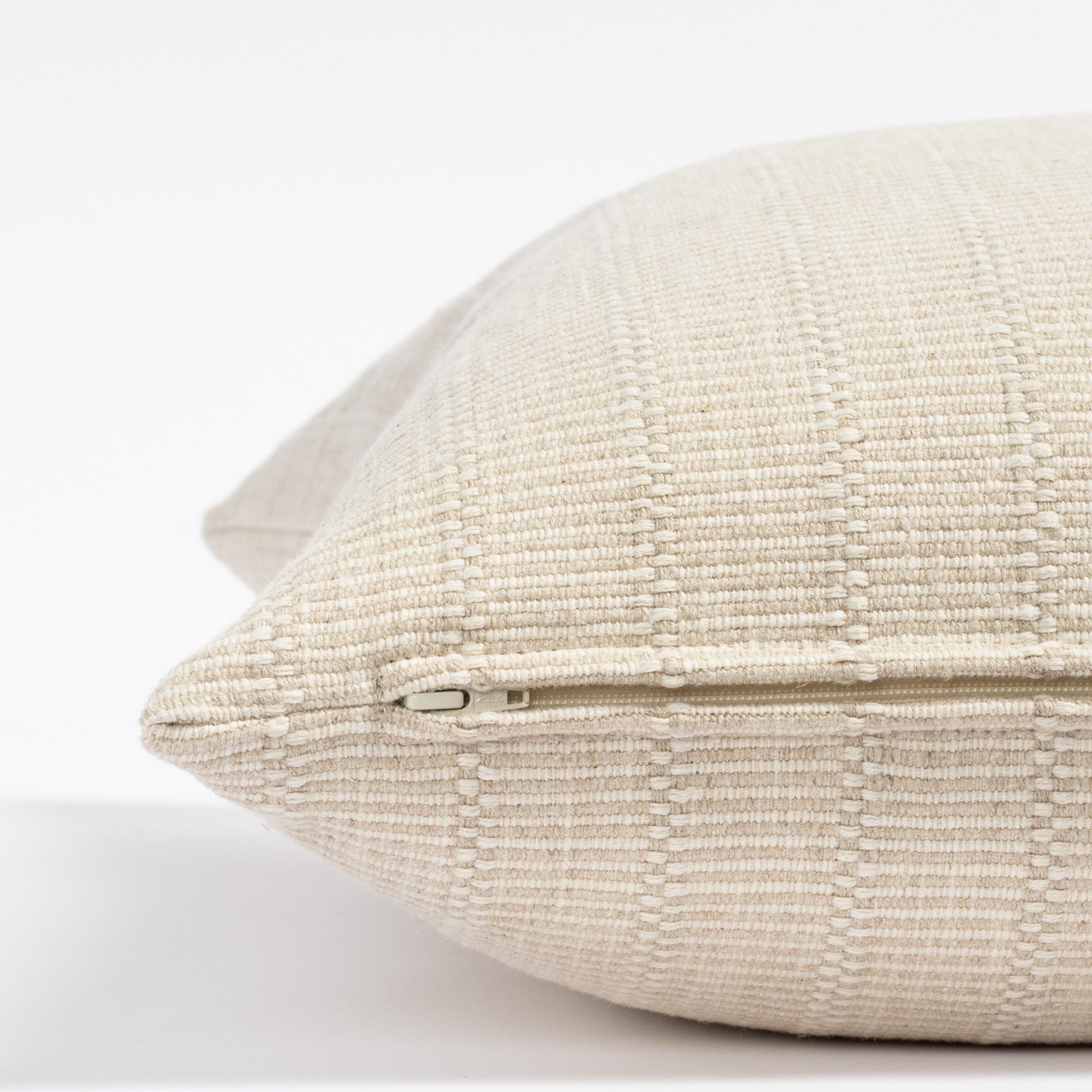 Beaumont 22x22 Inch Decorative Throw Pillow Cover - Natural Linen Square Cushion for Sofa, Bed & Home Decor - Living Room, Bedroom, Dorm Essentials