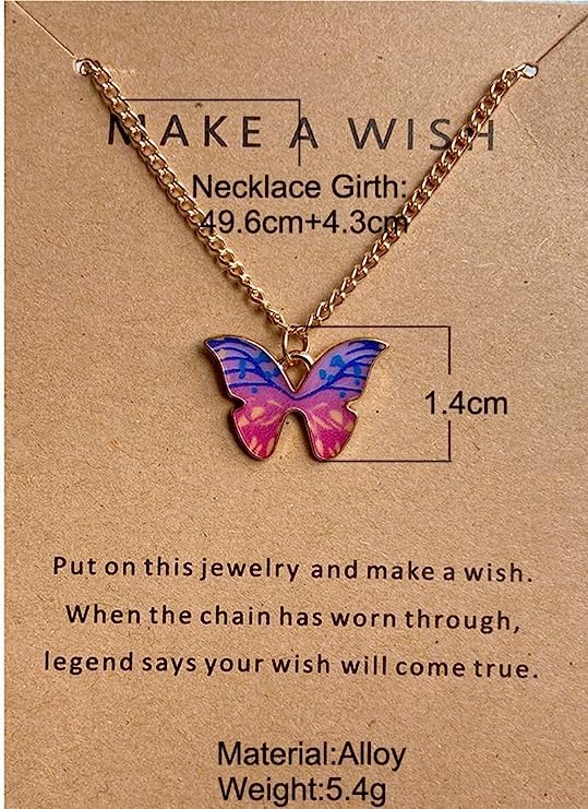 Shining Diva Fashion 5-6 Pcs Stylish Butterfly Jewelry Necklace Set for Women - Elegant Pendant Necklace Gift for Girls, Teens & Women | Perfect for Birthday, Anniversary, Party & Special Occasions