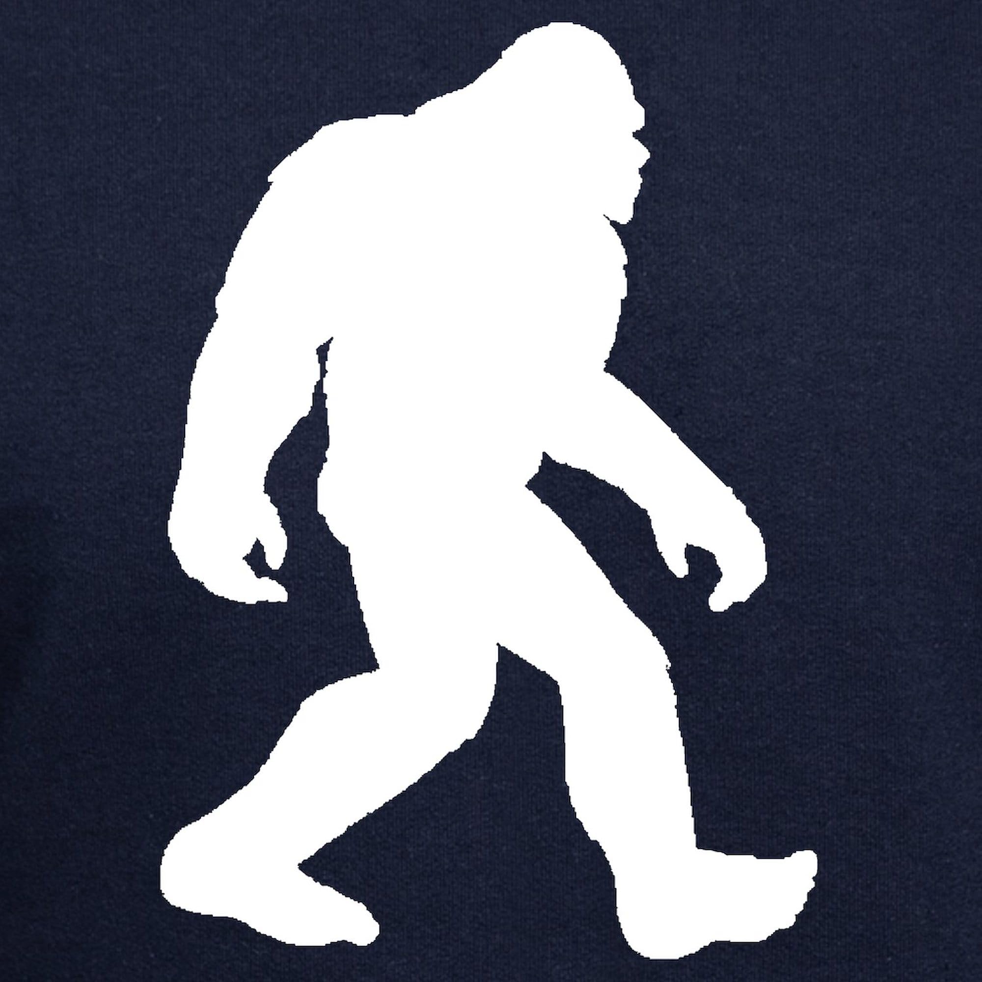 Bigfoot Silhouette Hoodie for Men - Dark Regular Fit Pullover Sweatshirt | Cozy & Warm Winter Casual Wear for Outdoor Adventures & Street Style