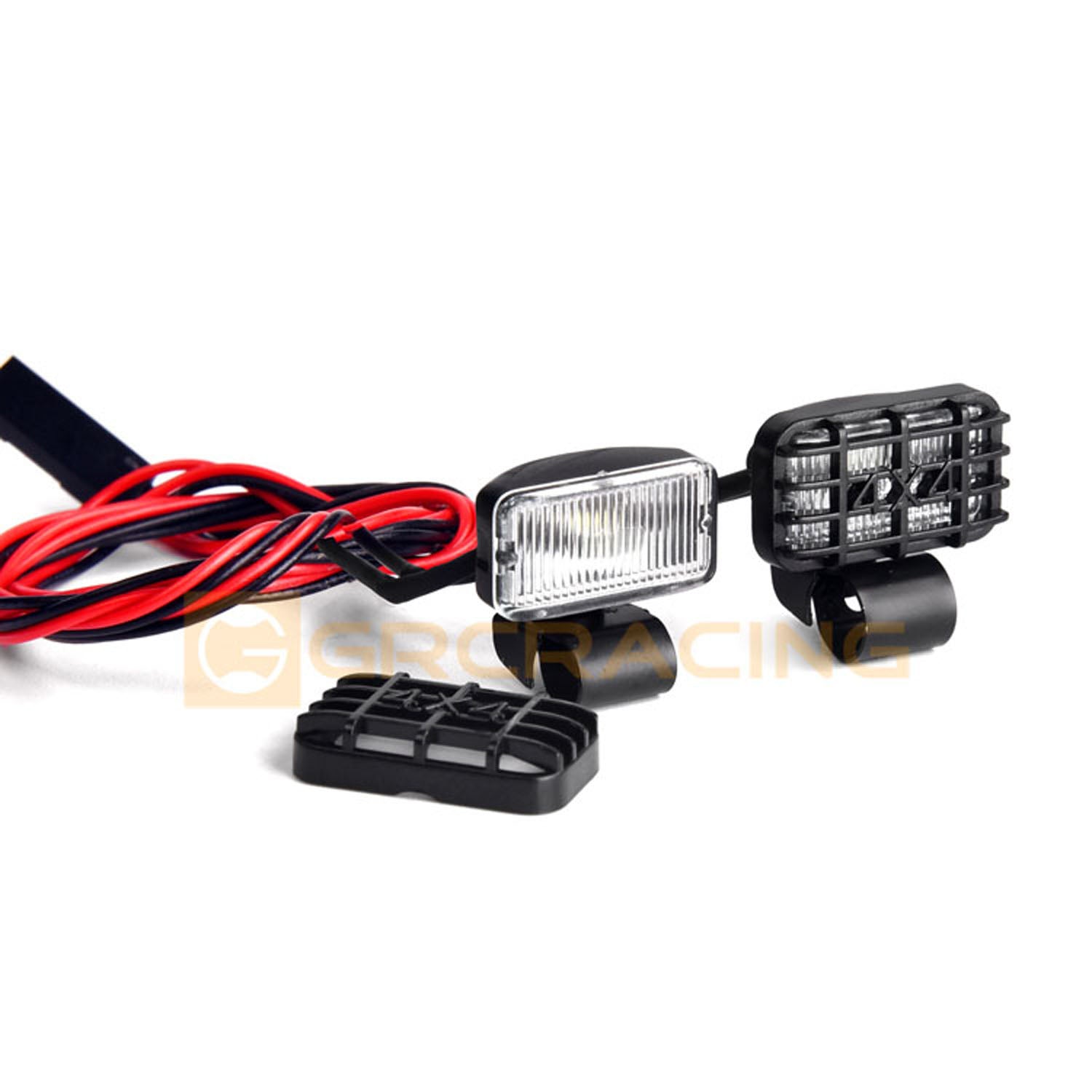 1 Pair Plastic Spot Lights for 1/14 1/10 1/8 RC Truck & Remote Control Crawler Car - 3-7.4V DIY Spare Parts | Perfect for Off-Road Adventures & Night Crawling