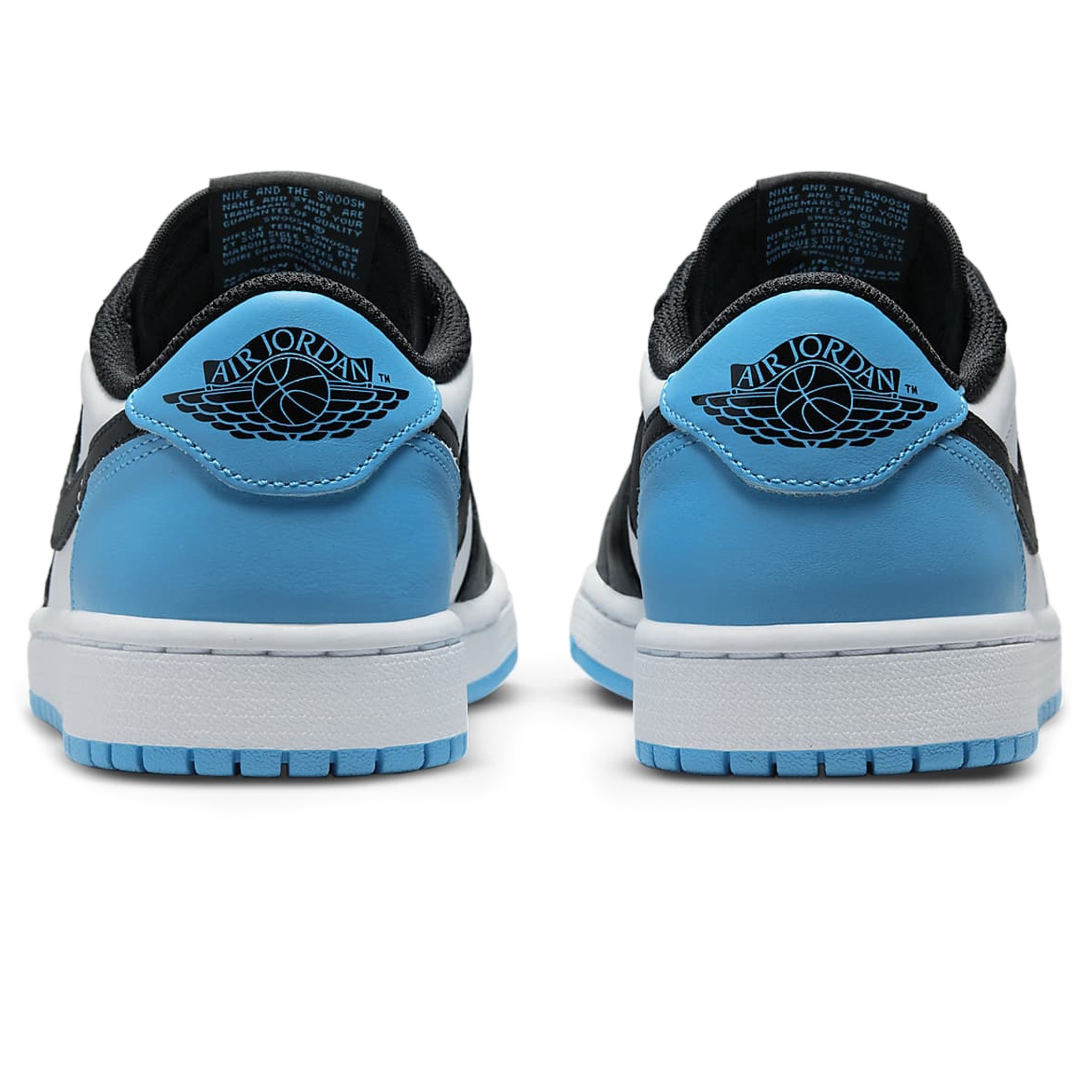 Air Jordan 1 Low Women's Sneakers - Black & Dark Powder Blue Basketball Shoes for Casual Wear & Street Style