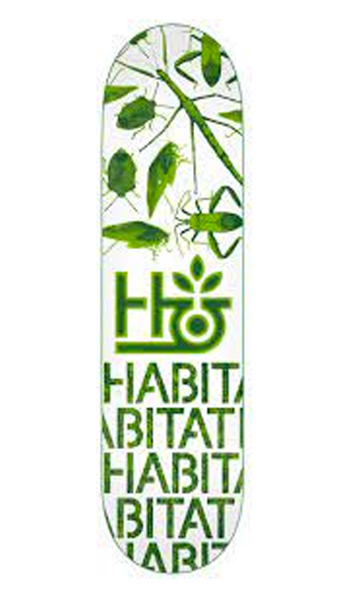 Premium 7.75 Inch Green Skateboard Deck - Habitat Insecta Series | Perfect for Street Skating, Tricks & Urban Commuting