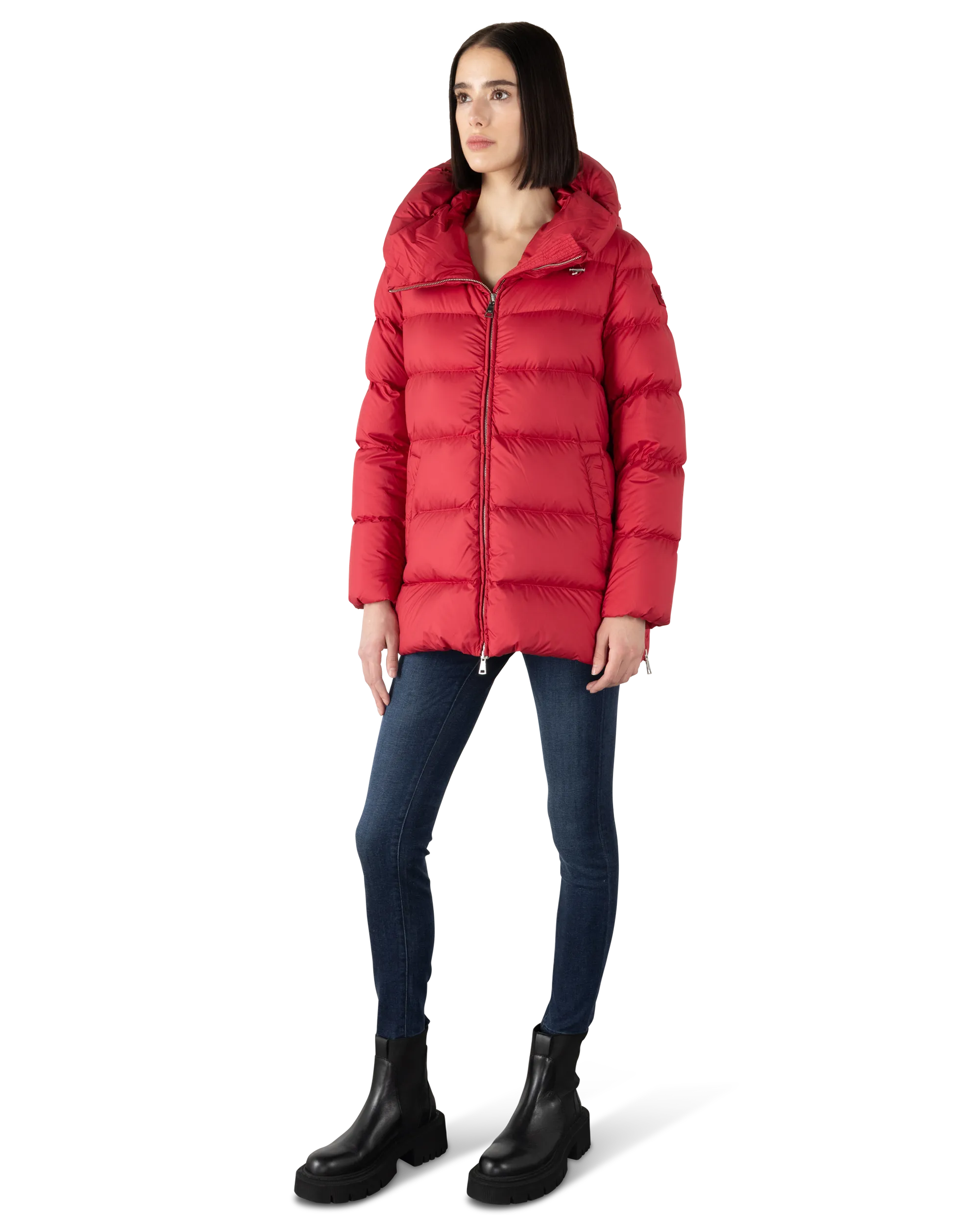 Cocoon Down Puffer Jacket - Warm Winter Coat for Women, Lightweight Quilted Parka with Hood - Perfect for Cold Weather, Outdoor Activities & Travel