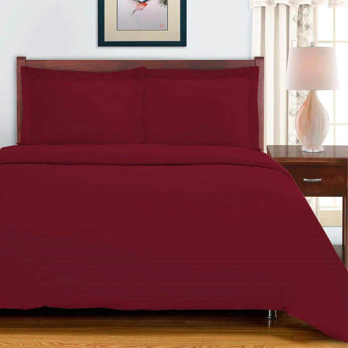 Premium 700 Thread Count Egyptian Cotton Duvet Cover Set with Pillow Shams - Soft Luxury Bedding for Hotel-Style Comfort - Perfect for Master Bedrooms, Guest Rooms & Airbnb Listings