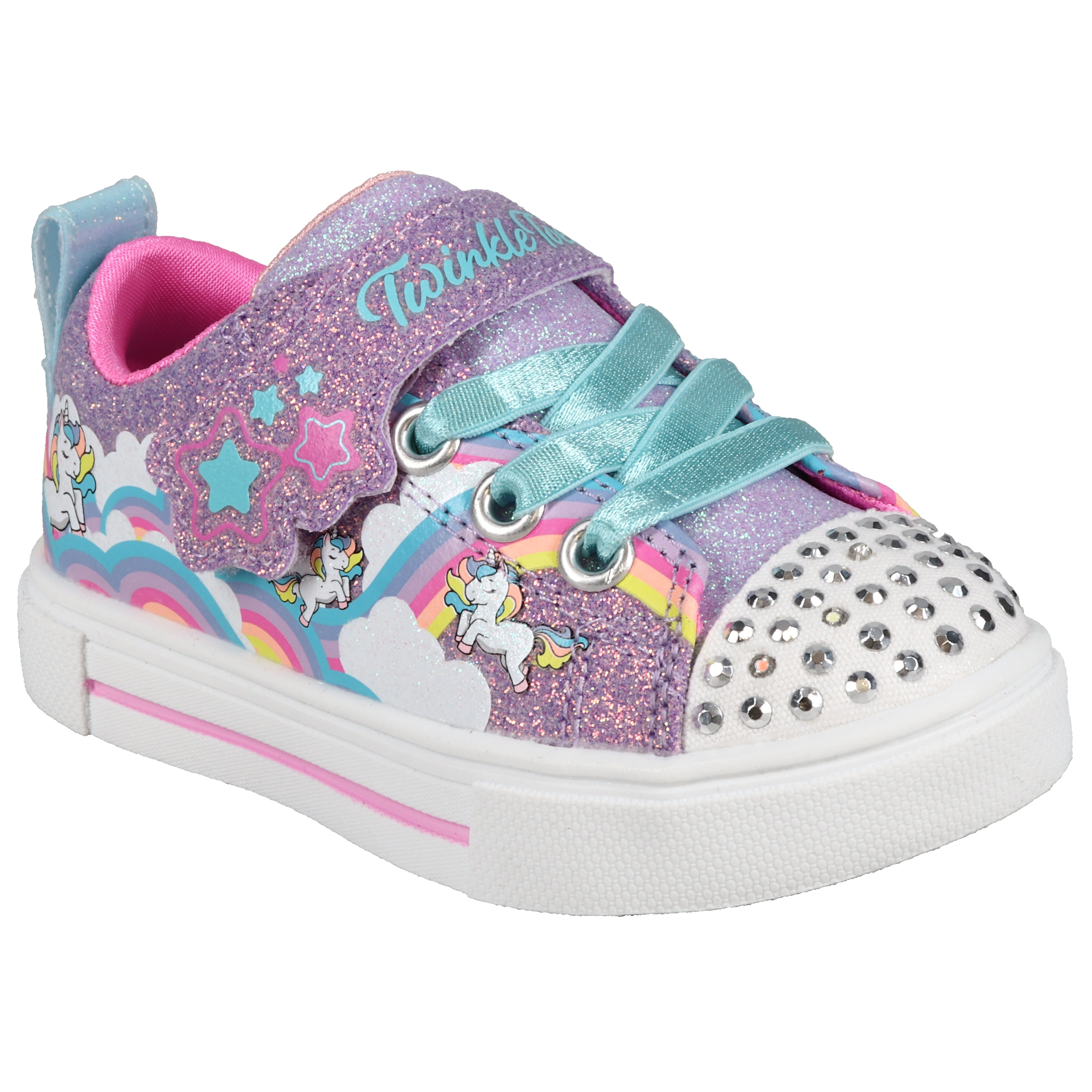 Twinkle Sparks Jumpin' Clouds Light-Up Sneakers for Toddlers - Comfortable Kids Shoes for Playtime, Running & Outdoor Activities
