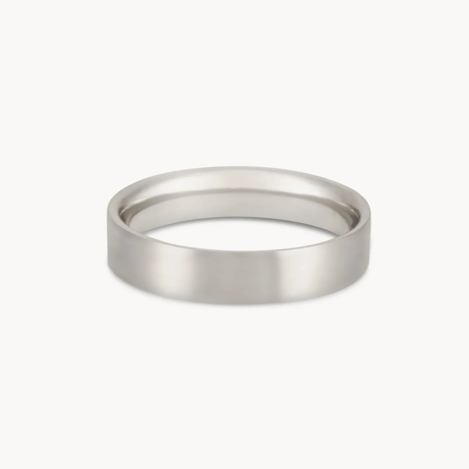 14K White Gold Everlast Band Ring - Polished Finish for Men & Women - Perfect for Weddings, Anniversaries & Everyday Wear