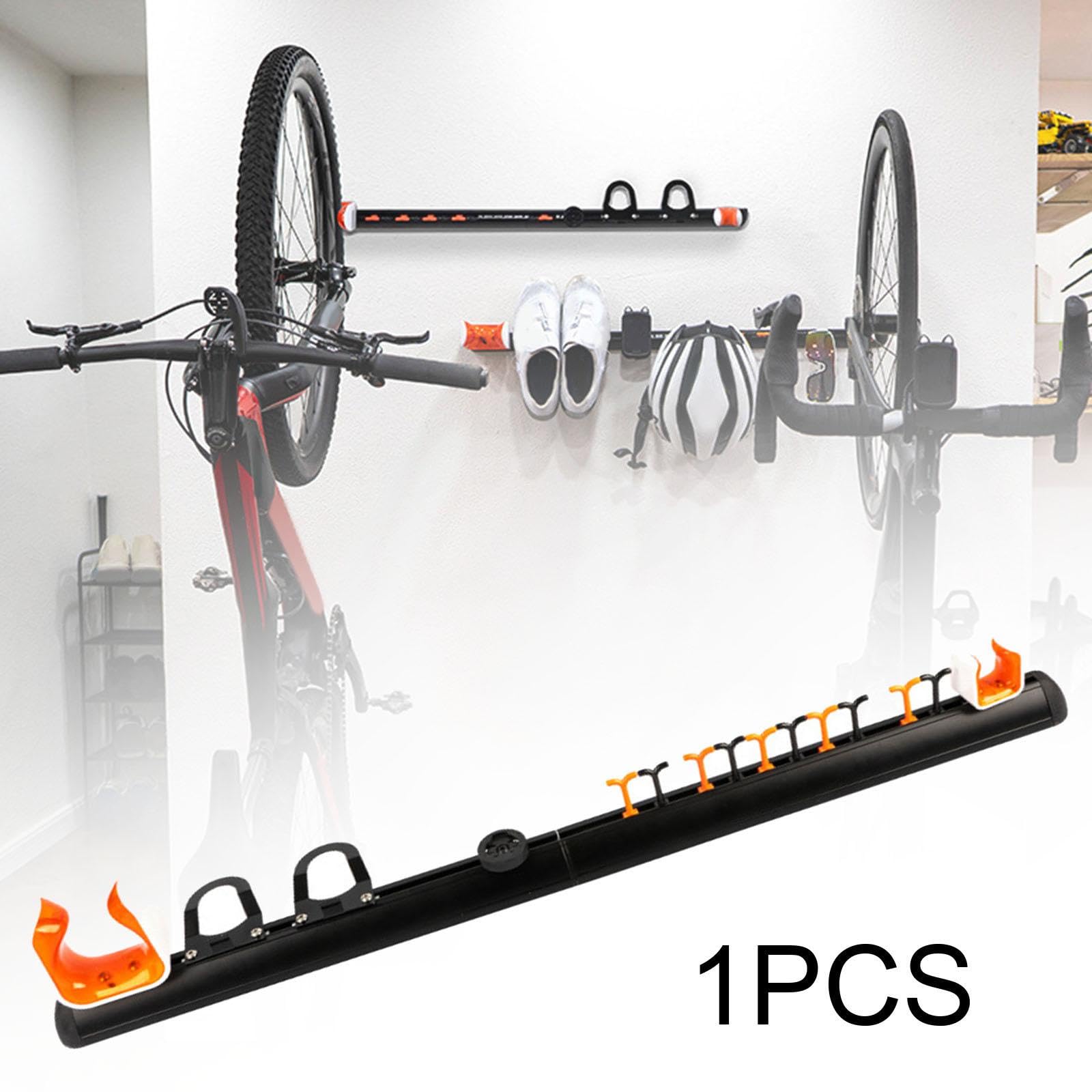 Sturdy Aluminum Alloy Vertical Wall Mount Bike Rack - Space Saving Bicycle Storage Holder for Garage, Apartment & Home Organization