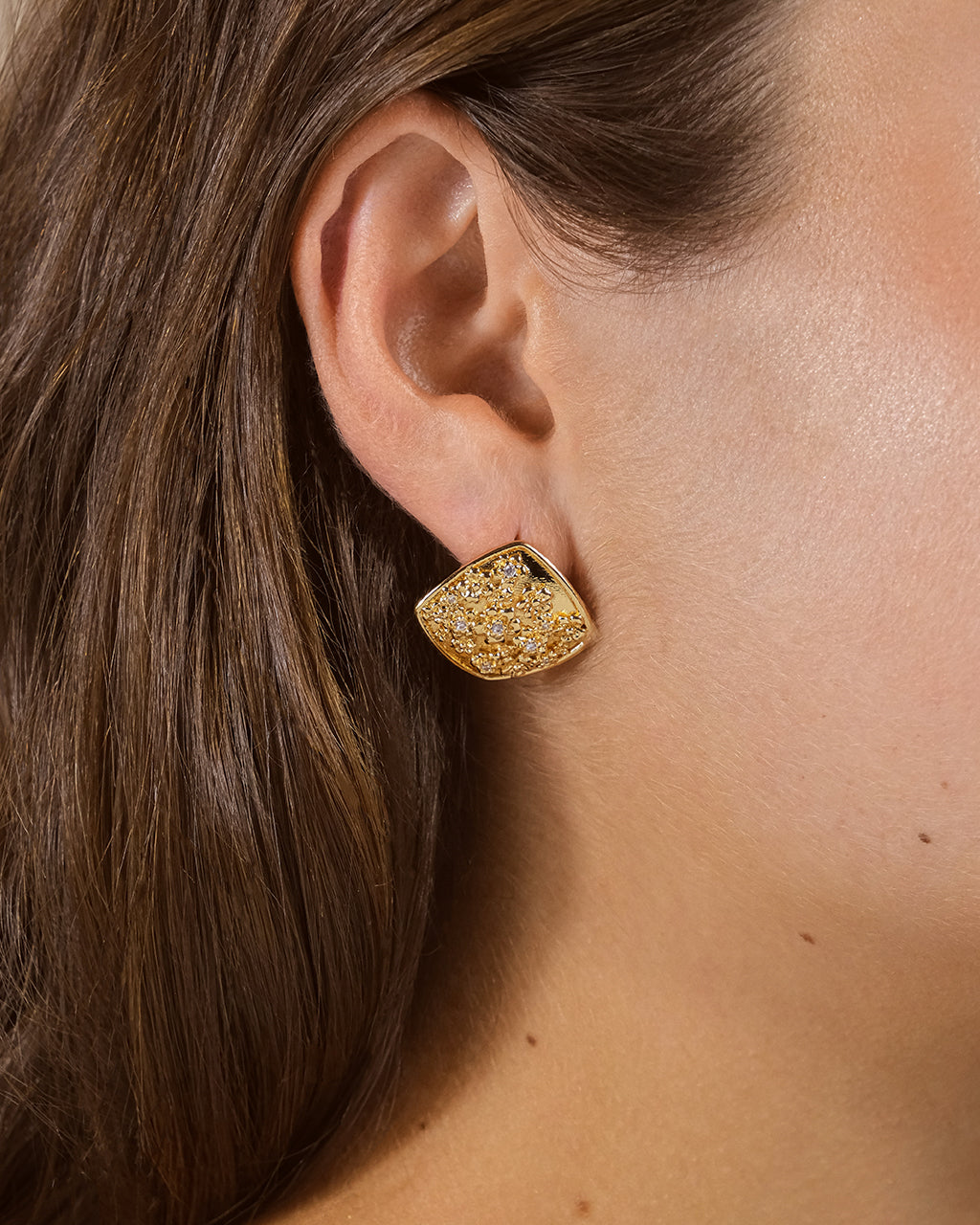 Ophelia CZ Floral Stud Earrings for Women - Elegant Cubic Zirconia Flower Earrings - Perfect for Wedding, Party & Everyday Wear