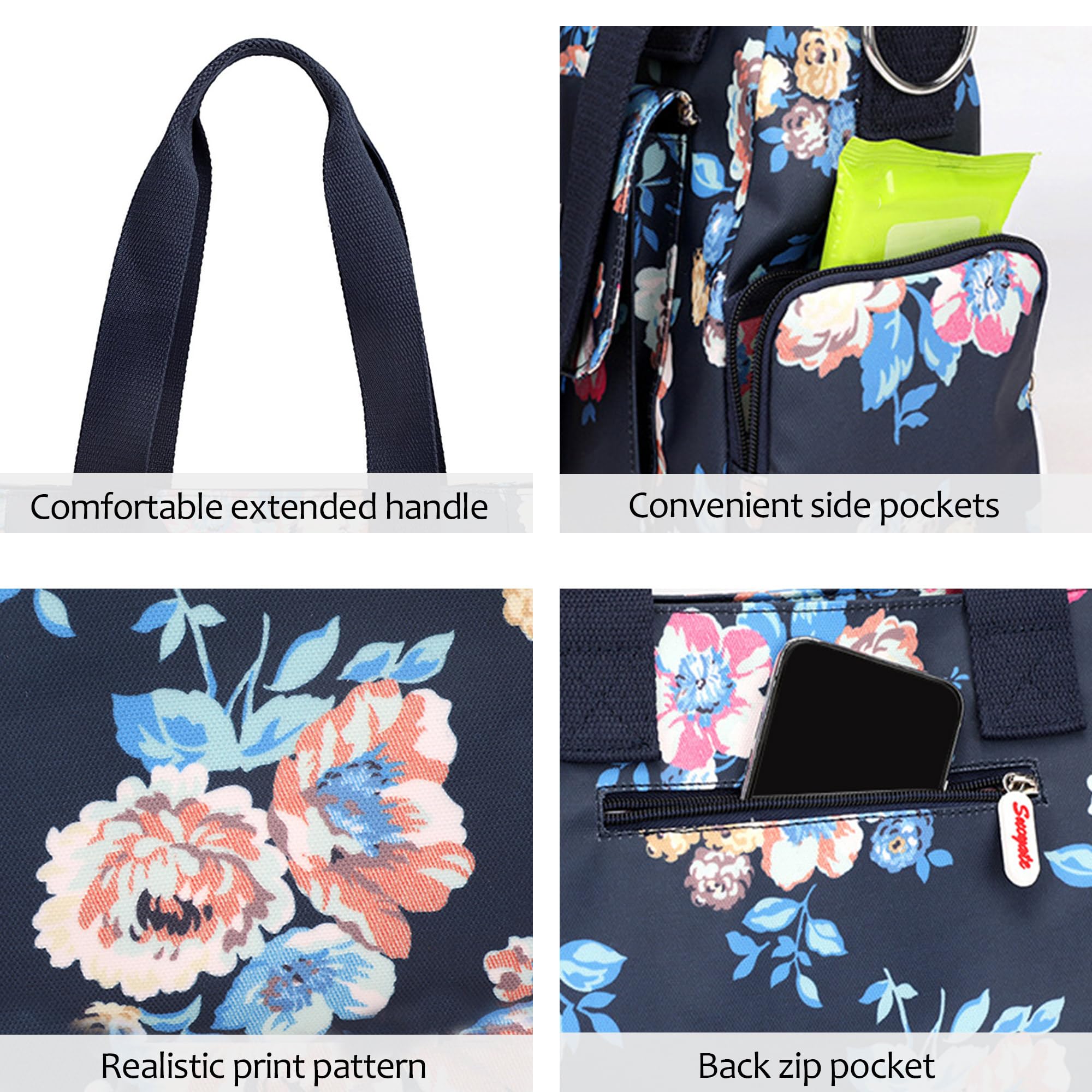 FORRICA Women's Large Crossbody Shoulder Bag - Stylish Casual Waterproof Handbag with Beautiful Pattern for Work, Travel & Shopping | Perfect for Office, Daily Commute & Weekend Outings