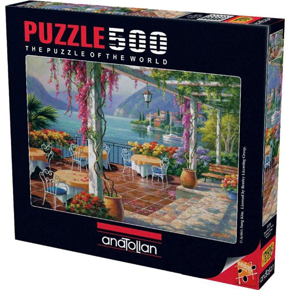 Anatolian Puzzle - Wisteria Terrace, 500 Piece Jigsaw Puzzle for Adults & Teens (#3578) | Beautiful Floral Landscape Art | Perfect for Family Game Night & Stress Relief