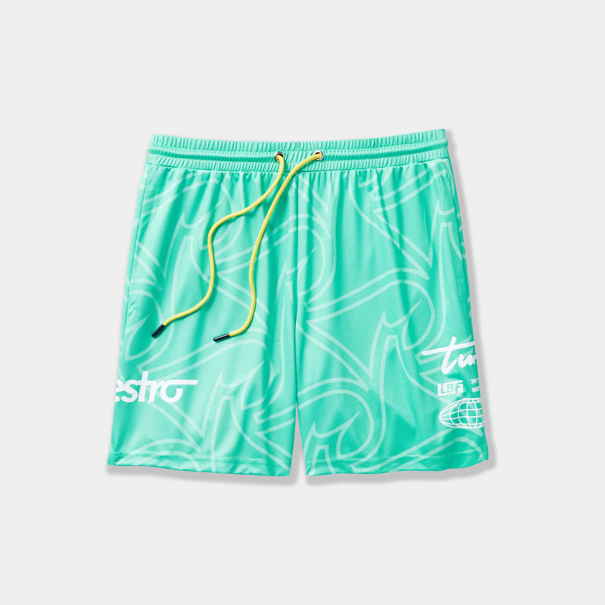 Live Breathe Futbol Fury Shorts - Mint Green Soccer Training Shorts for Men | Perfect for Football Practice, Gym Workouts & Casual Wear