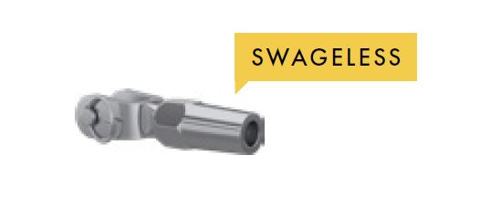 3.2mm Stainless Steel 316 Swageless Fork Terminal - Marine Grade Electrical Connector for Boat, RV & Automotive Wiring Applications