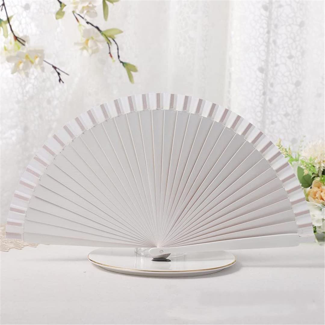 Hand-Painted Spanish Dance Performance Wooden Folding Fan - Wedding Accessory & Flamenco Costume Prop | Perfect for Bridal Showers, Cultural Performances, and Photo Shoots