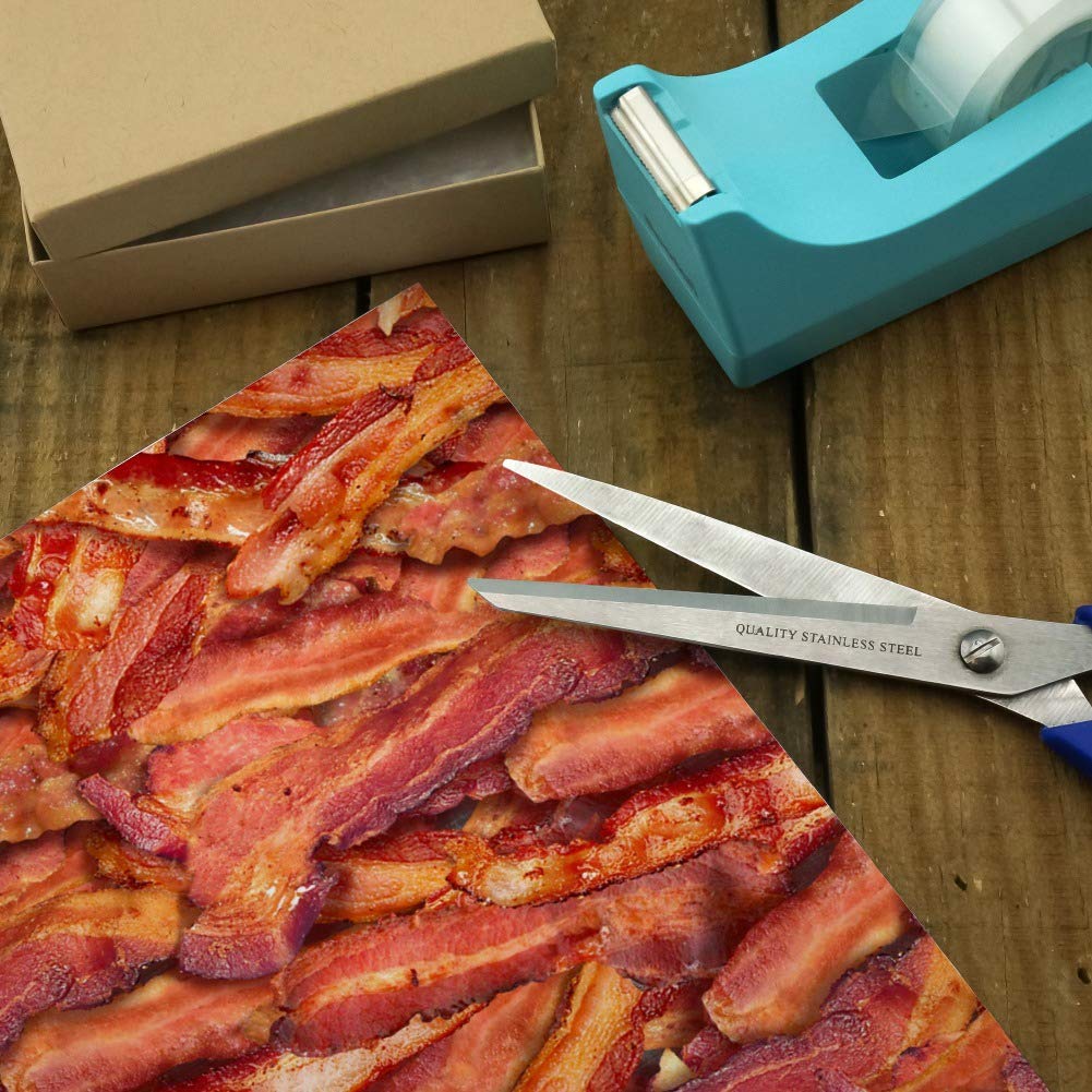 Bacon-Themed Gift Wrap Paper Rolls - Fun & Unique Wrapping Paper for Birthday, Christmas, Party Gifts - GRAPHICS & MORE Premium Quality Bacon Galore Design