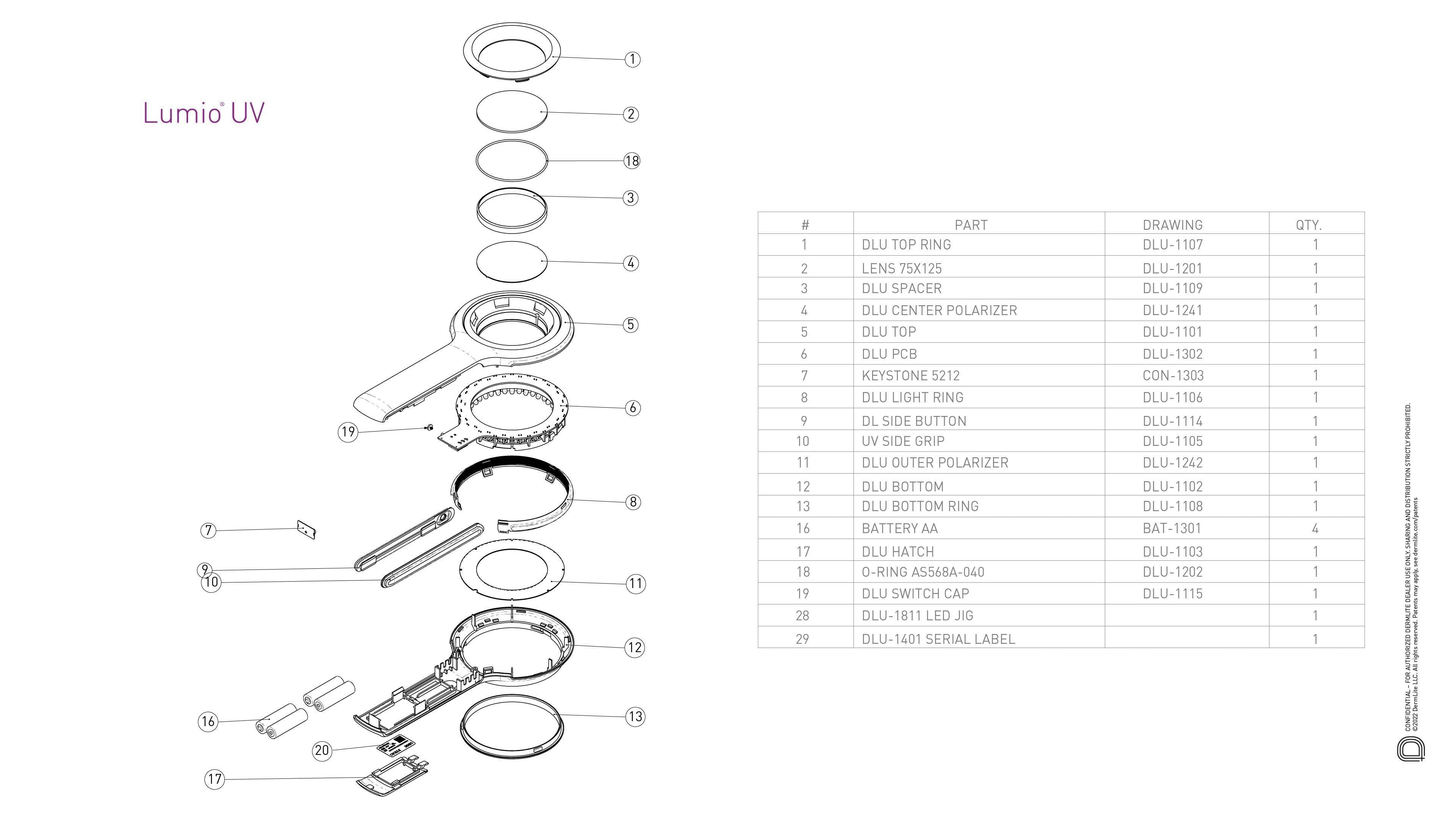 DLU 1102 Bottom Plastic Replacement Part for Lumio - Durable & Lightweight - Perfect for Home, Office, and DIY Projects