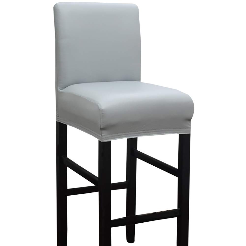 Waterproof Stretch Spandex Dining Chair Seat Covers - Removable Washable Anti-Dust Slipcovers for Kitchen & Dining Room - Perfect for Home, Restaurant & Office Use