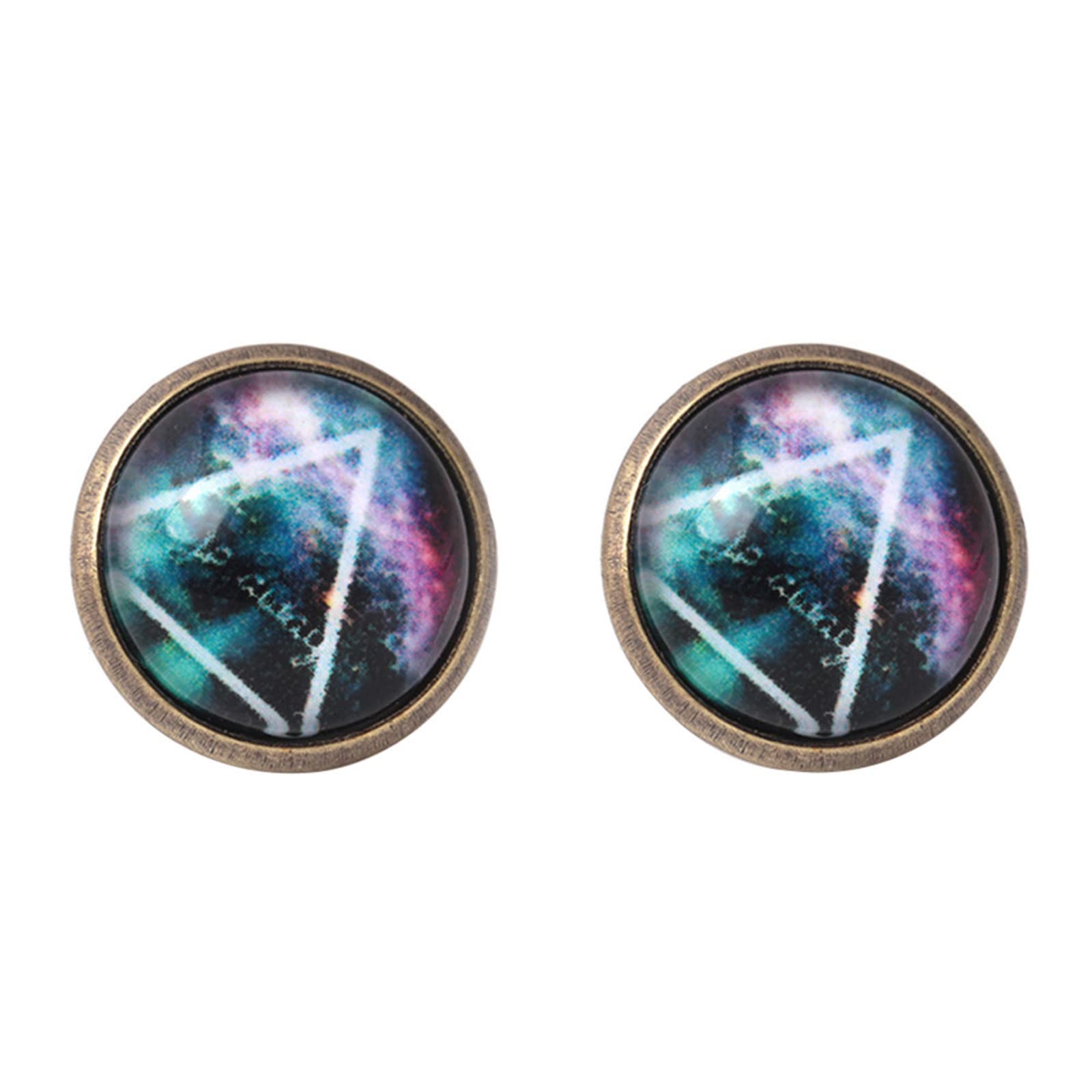 Glow in the Dark Star Earrings for Girls - Colorful Clip-On Stud Earrings with Noctilucent Effect | Perfect for Parties, Night Events & Kids Fashion Accessories