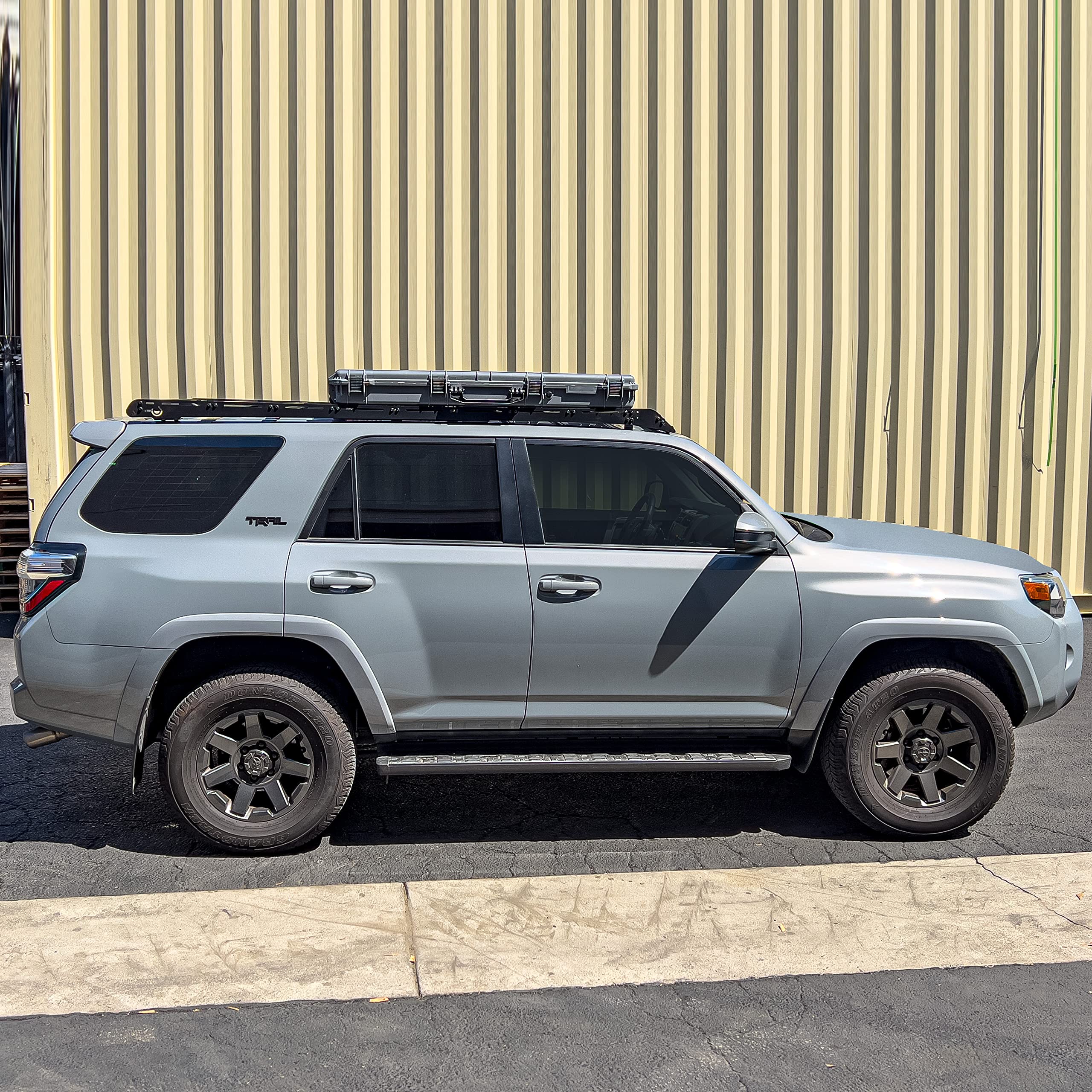 Eylar Overland Rugged Low Profile Storage Rack - 53 Inch Hard-Shell Cargo Case (Gray) | Heavy-Duty Roof Top Carrier for Camping, Off-Road & Outdoor Adventures