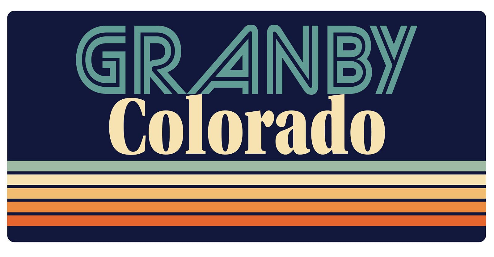 Vintage Granby Colorado 5 x 2.5-Inch Fridge Magnet - Retro Souvenir for Collectors & Travel Lovers - Perfect for Refrigerators, Lockers & Office Decor