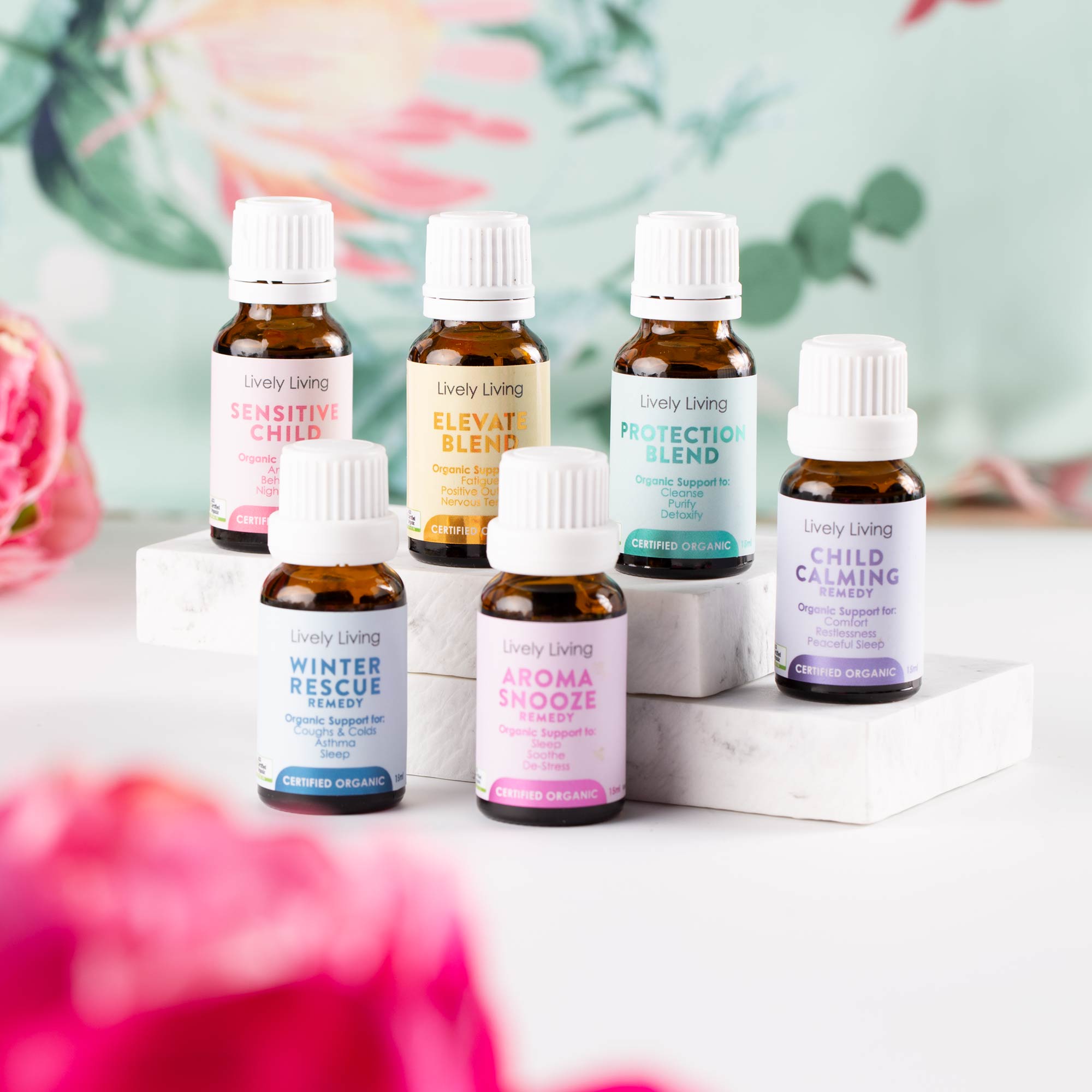 10 Pack Organic Essential Oils - Choose Any 10 Blends with Free Bonus Gifts for Aromatherapy, Diffusers & Massage