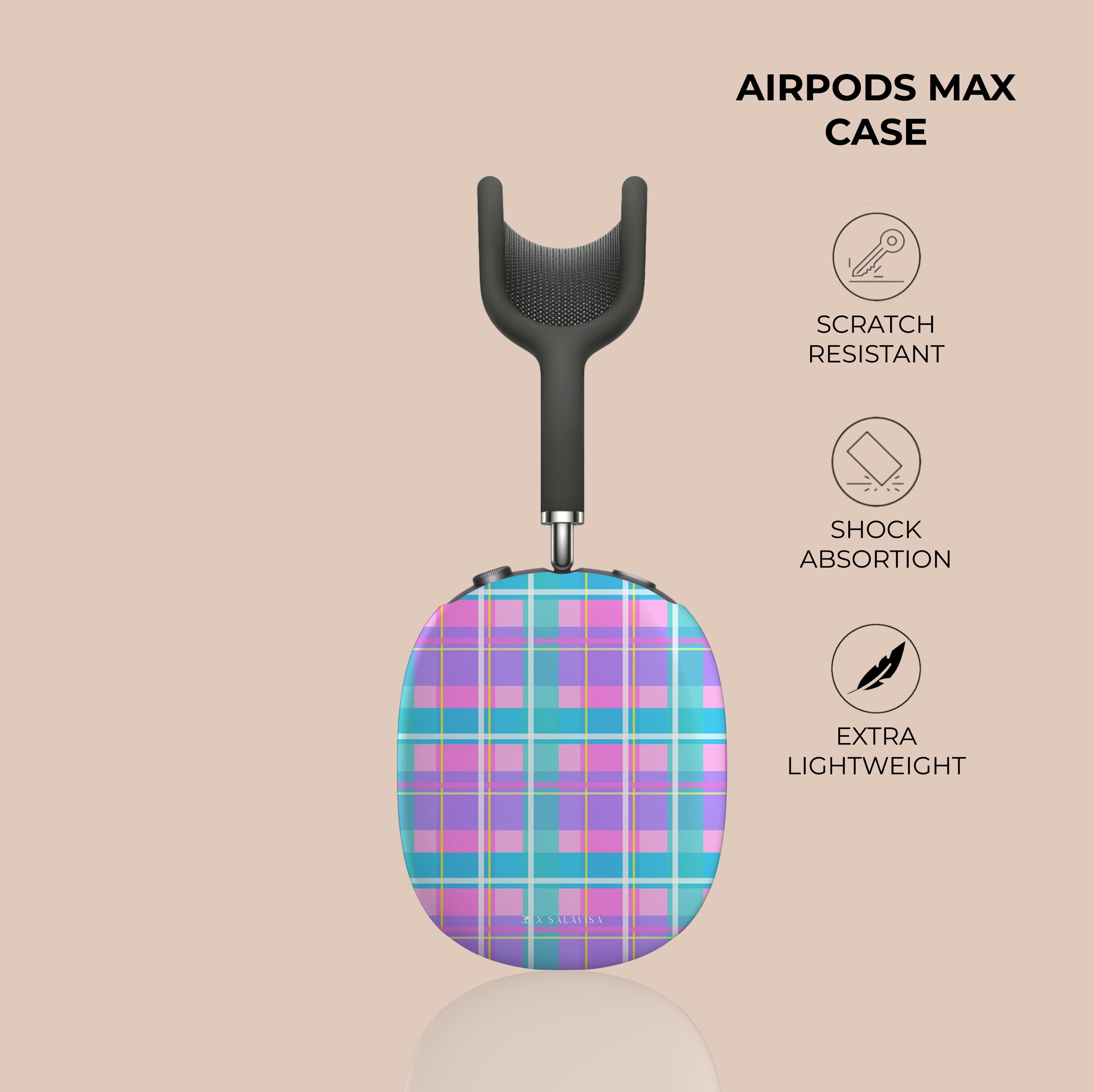 Premium Sea Salt AirPods Max Protective Case - Durable Cover for Apple AirPods Max Headphones - Perfect for Travel, Gym & Daily Use
