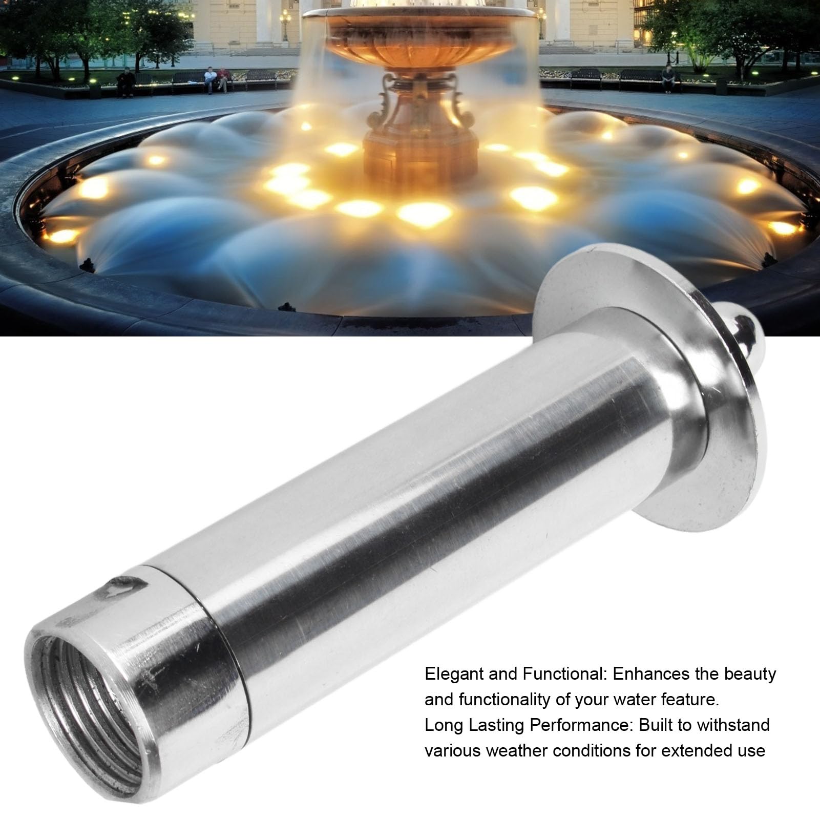 Stainless Steel Pond Fountain Sprayers | Durable Water Spray Nozzle for Home & Park Ponds | Ideal for Outdoor Water Features & Garden Decor